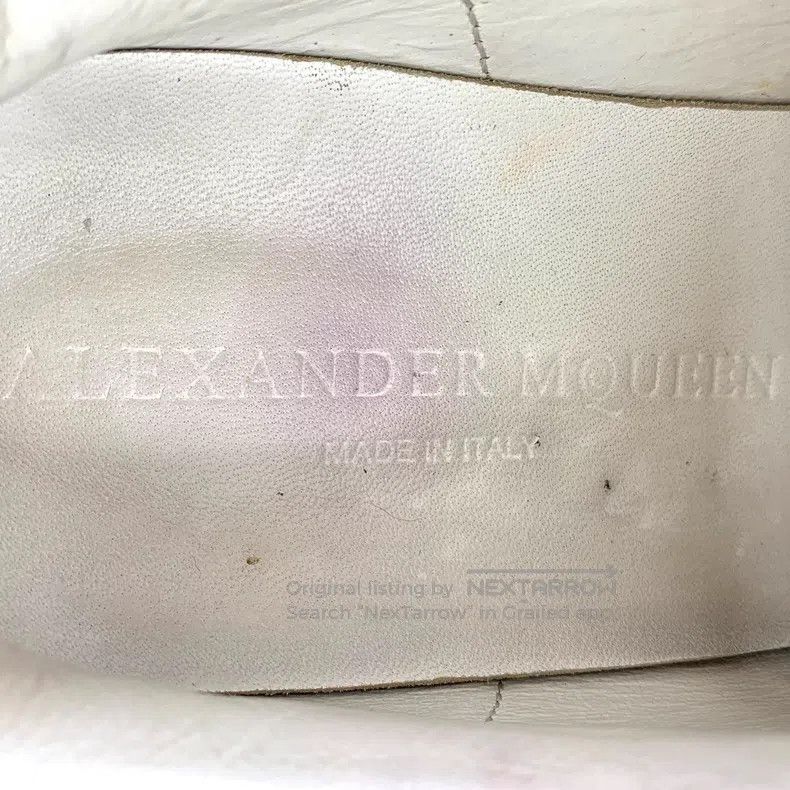 Alexander McQueen Alexander Mcqueen White and black tailed casual flat sneak Size US 6 / IT 36 - 7 Thumbnail