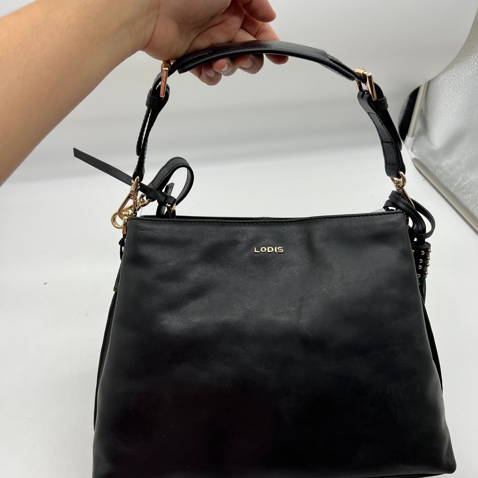 Other LODIS Womens Purse Glazed Leather Darcy Shoulder Size ONE SIZE - 20 Thumbnail