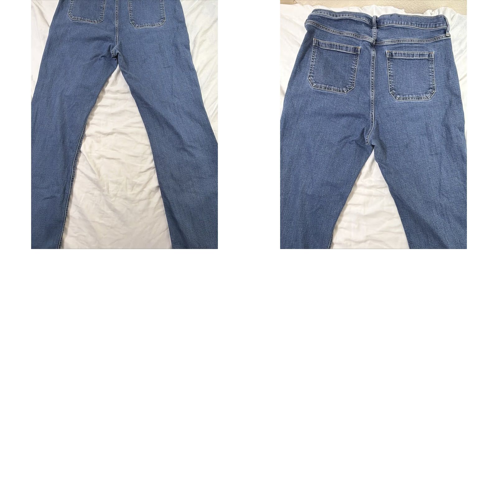 Gap Gap Jeans Flared High Rise 18 Tall Medium Wash Blue Womens Size 40" / US 18 - 11 Thumbnail