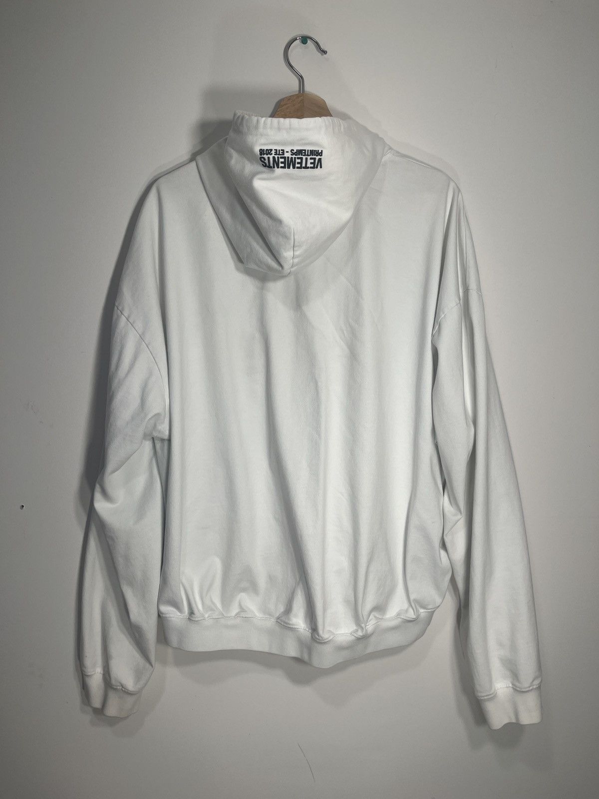 Vetements Vetements white baseball zip up hoodie Size US M / EU 48-50 / 2 - 2 Thumbnail