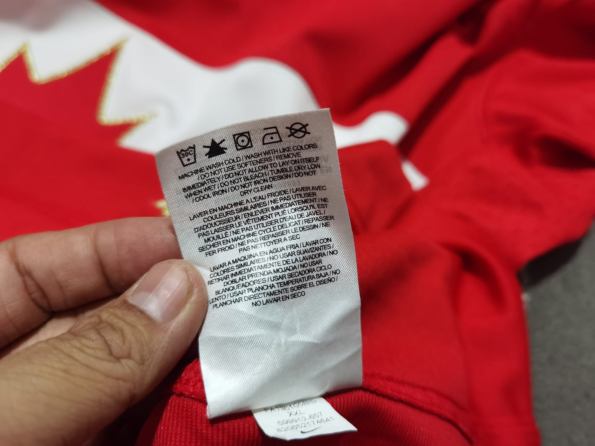 NHL × Nike Canada Olympics hockey ice jerseys 2XL 2142 Size US XXL / EU 58 / 5 - 11 Thumbnail