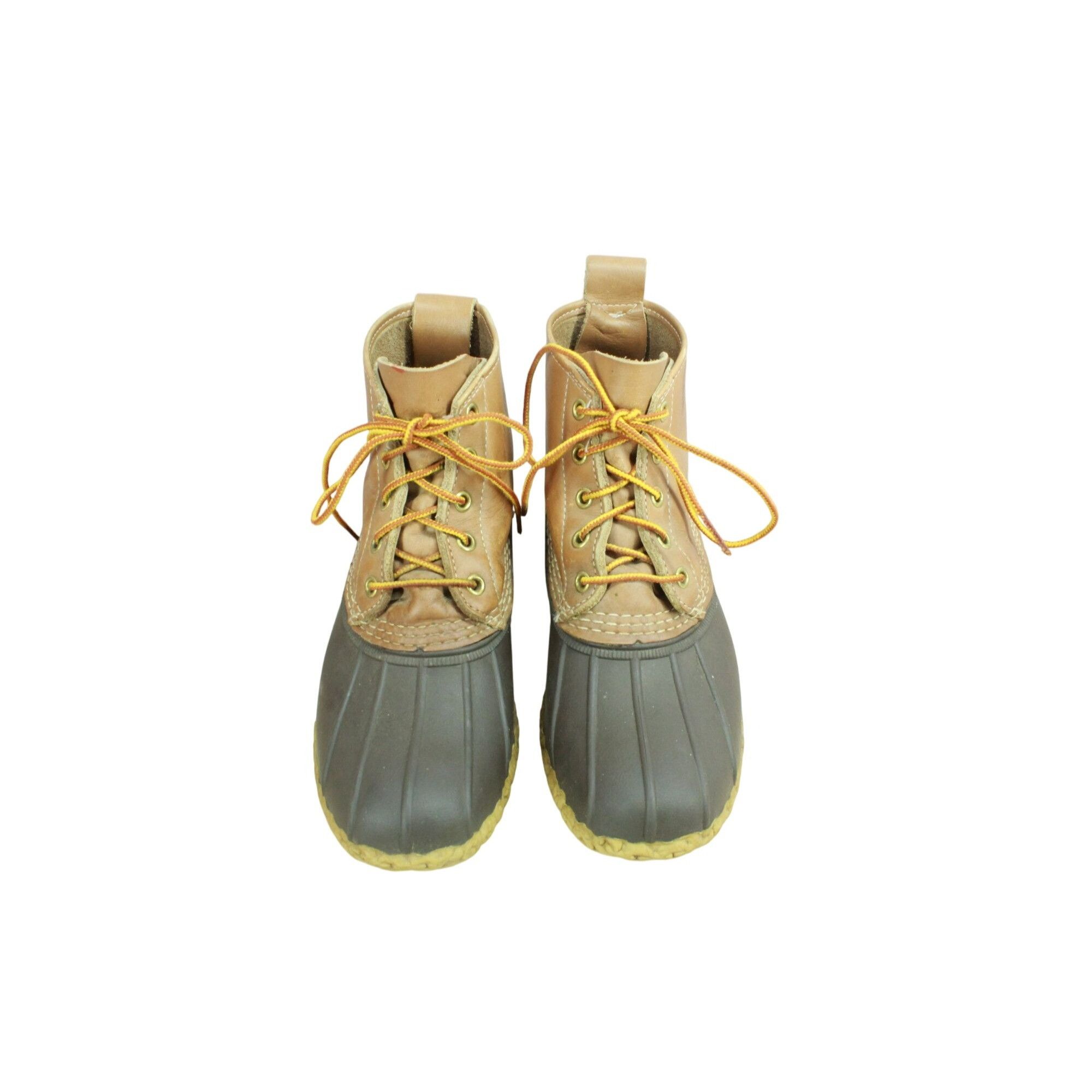 L.L. Bean × Leather LL Bean Leather Unlined Ankle Duck Boots Size 7 M Size US 7 / IT 37 - 5 Thumbnail