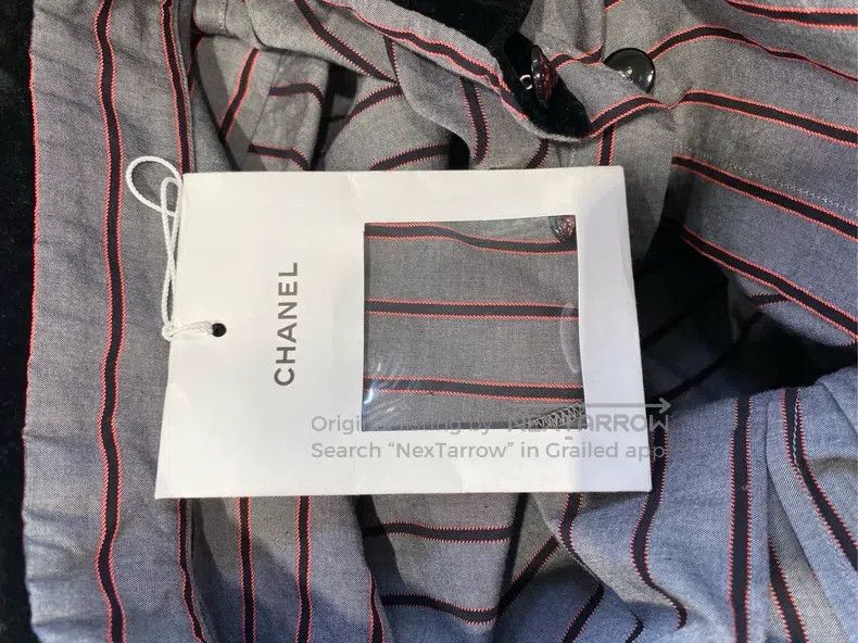 Chanel Chanel 22B velvet striped collar shirt Size XXS / US 00 / IT 34 - 3 Thumbnail