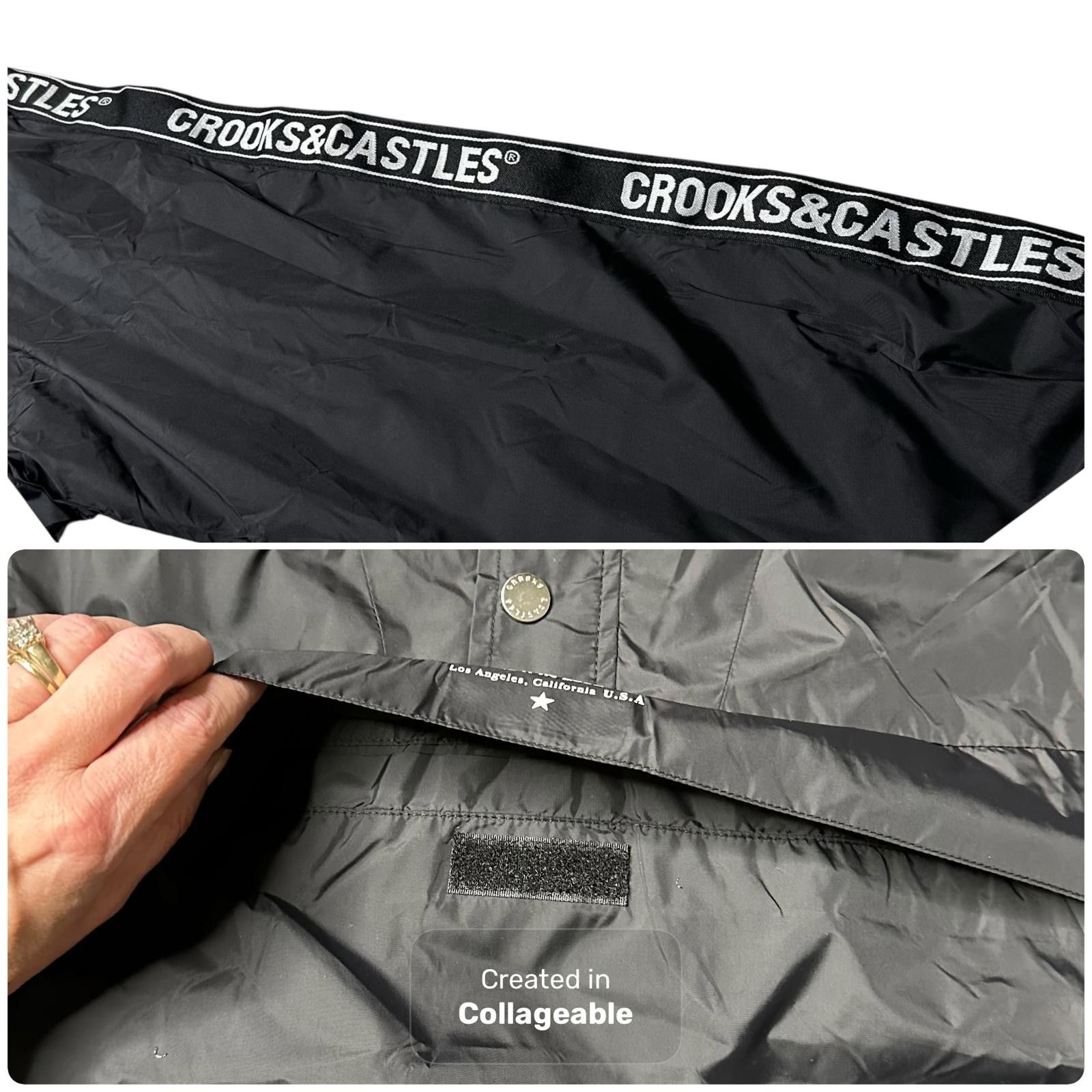 Crooks & Castles NWT Crooks & Castles Hooded Windbreaker Jacket Black Men S Size US S / EU 44-46 / 1 - 6 Thumbnail