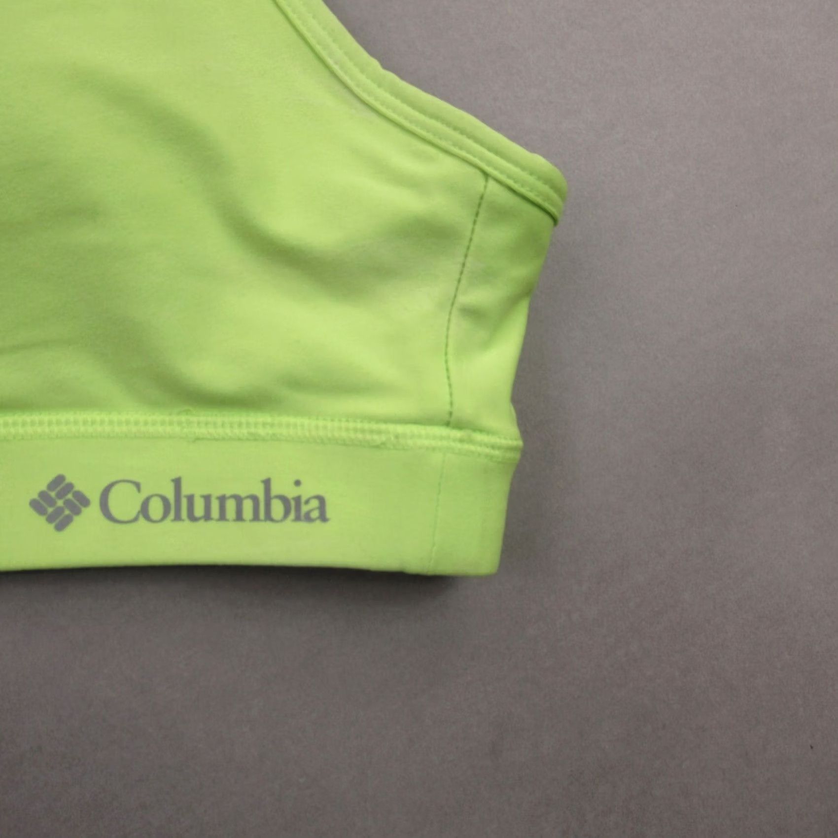 Vintage Columbia Bra Medium Yellow Sports Workout Activewear Support Lightweight Womens Size ONE SIZE - 2 Thumbnail