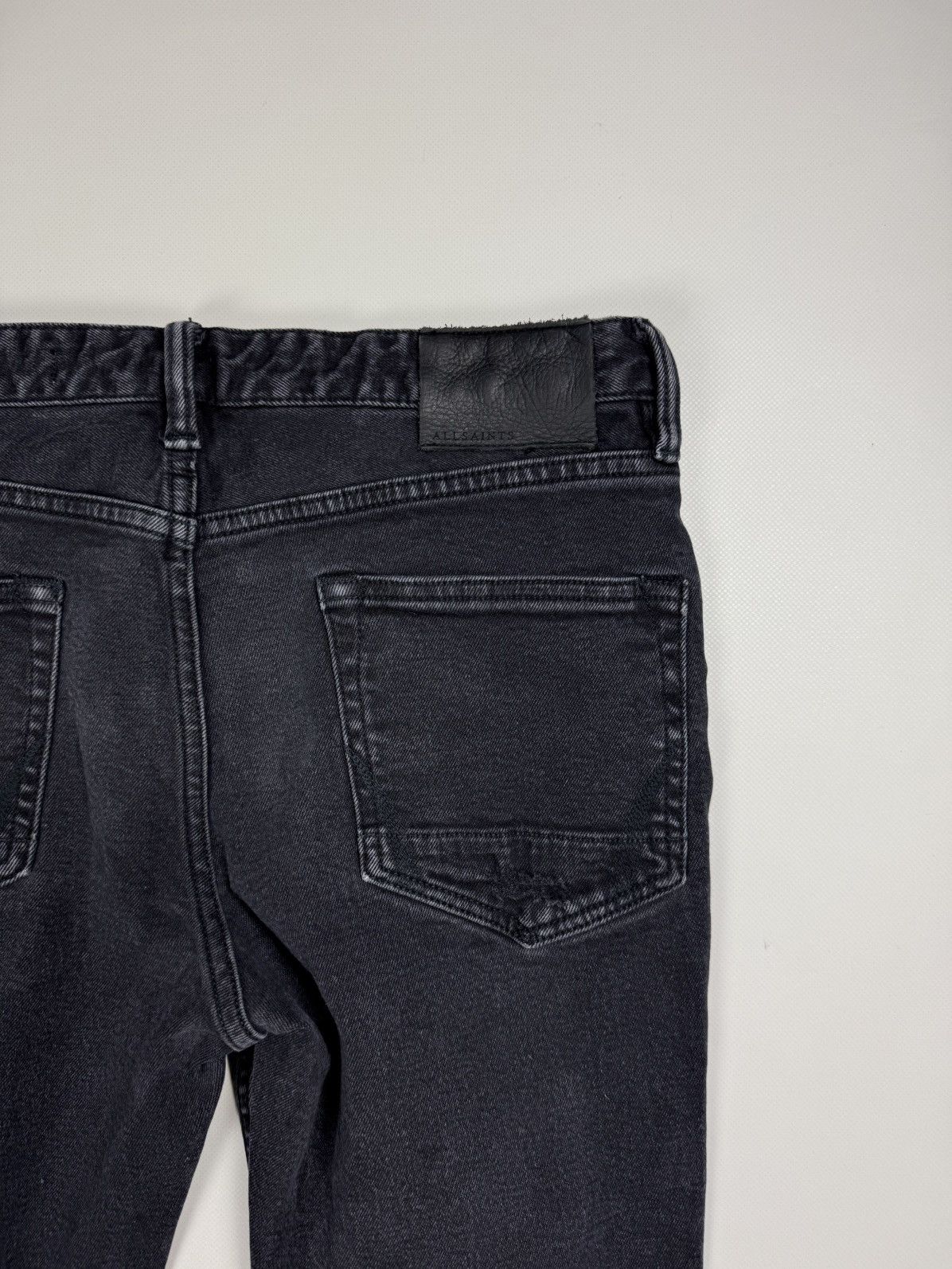 Allsaints × Japanese Brand Allsaints Cigarette Damaged Distressed Denim Skinny Jeans Size US 30 / EU 46 - 25 Thumbnail