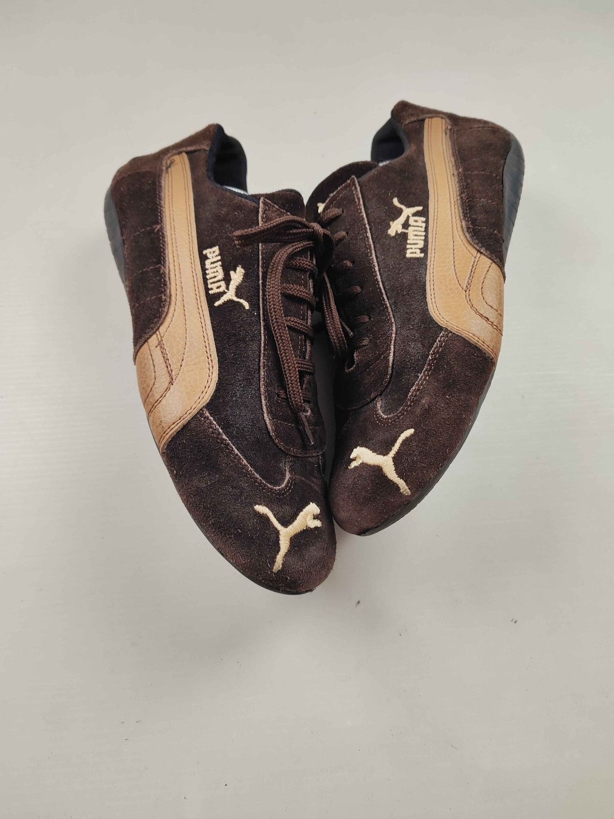 Puma Crazy Insane Vintage Puma Speedcat Brown Low Top Sneakers Size US 6 / IT 36 - 1 Thumbnail