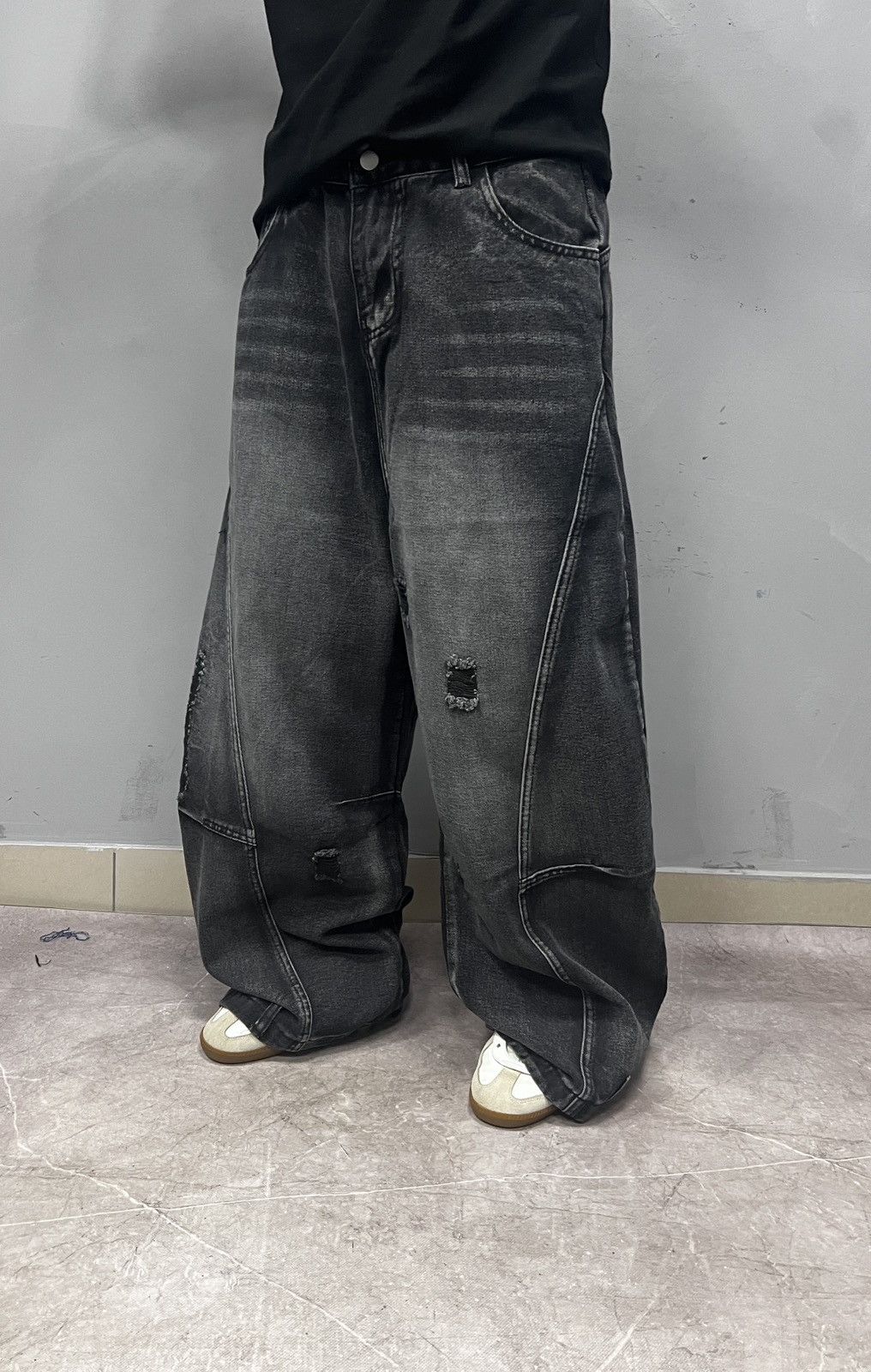 Southpole Opium baggy jeans distressed balenciaga opium denim style Size US 32 / EU 48 - 3 Thumbnail