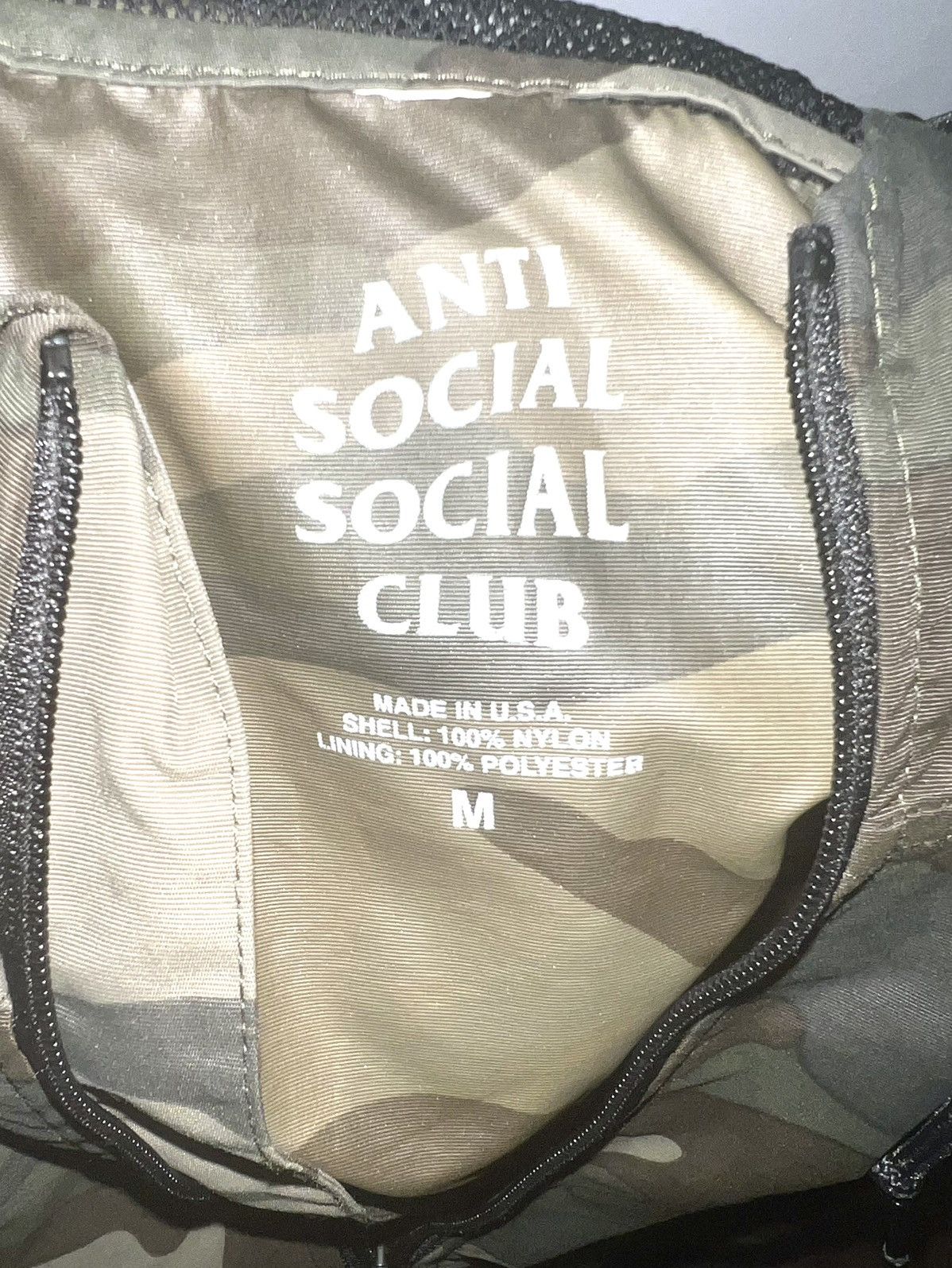 Anti Social Social Club Anti Social Social Club Camo Windbreaker Size US M / EU 48-50 / 2 - 4 Thumbnail
