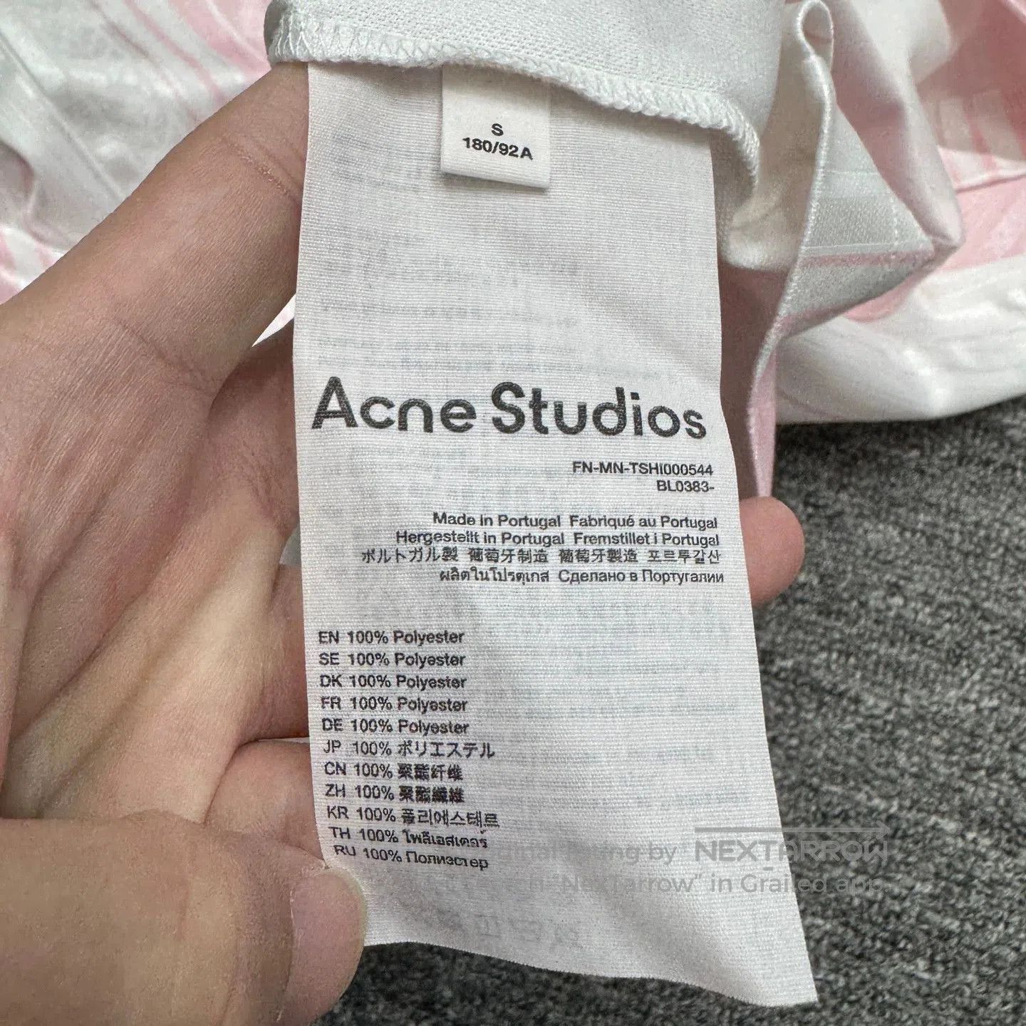 Acne Studios Multi Color Striped Long Sleeve Jersey with Number 13. Size US S / EU 44-46 / 1 - 3 Thumbnail