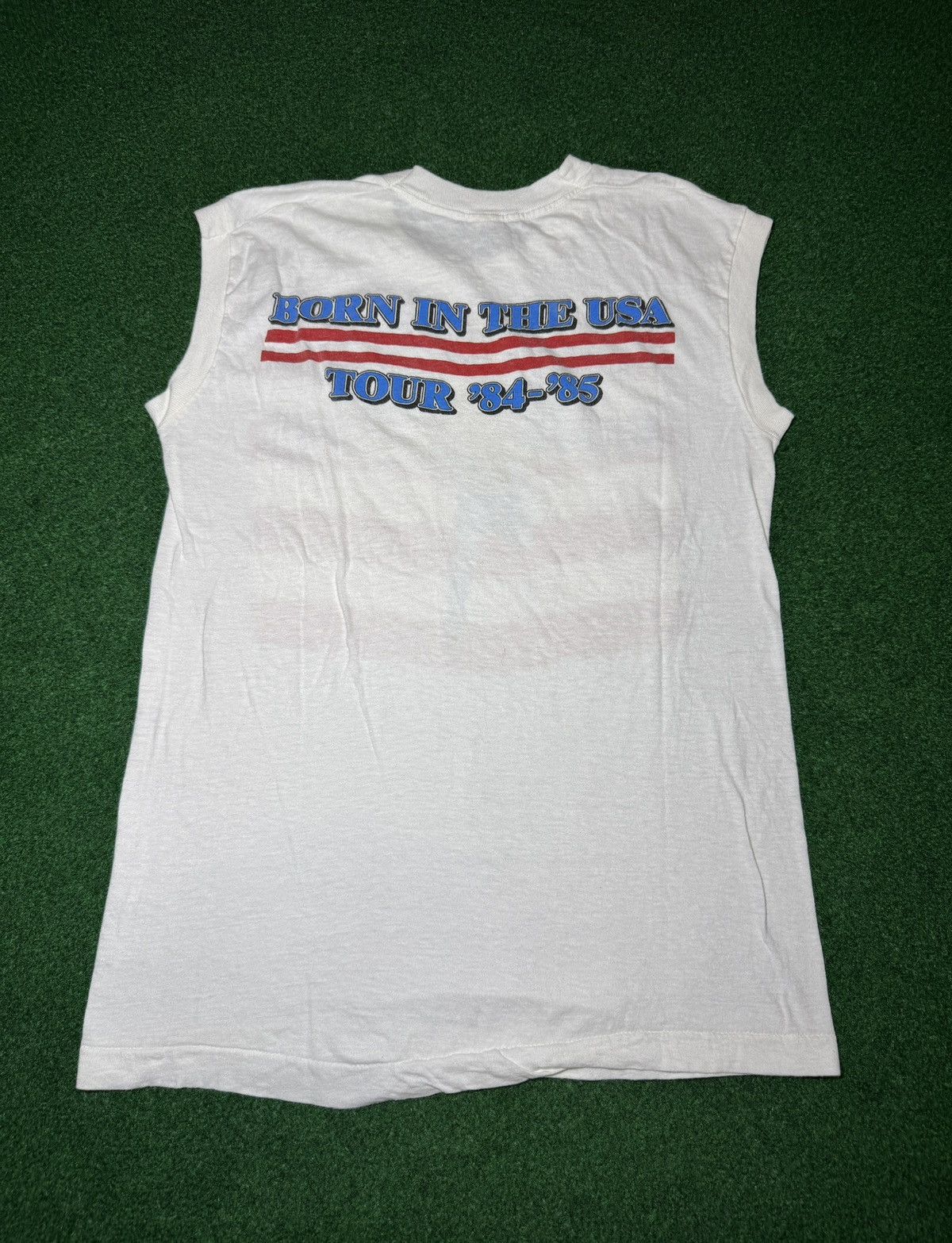 Band Tees × Vintage 80s Bruce Springsteen Born In The USA Tour Sleevless Shirt Size US M / EU 48-50 / 2 - 4 Thumbnail
