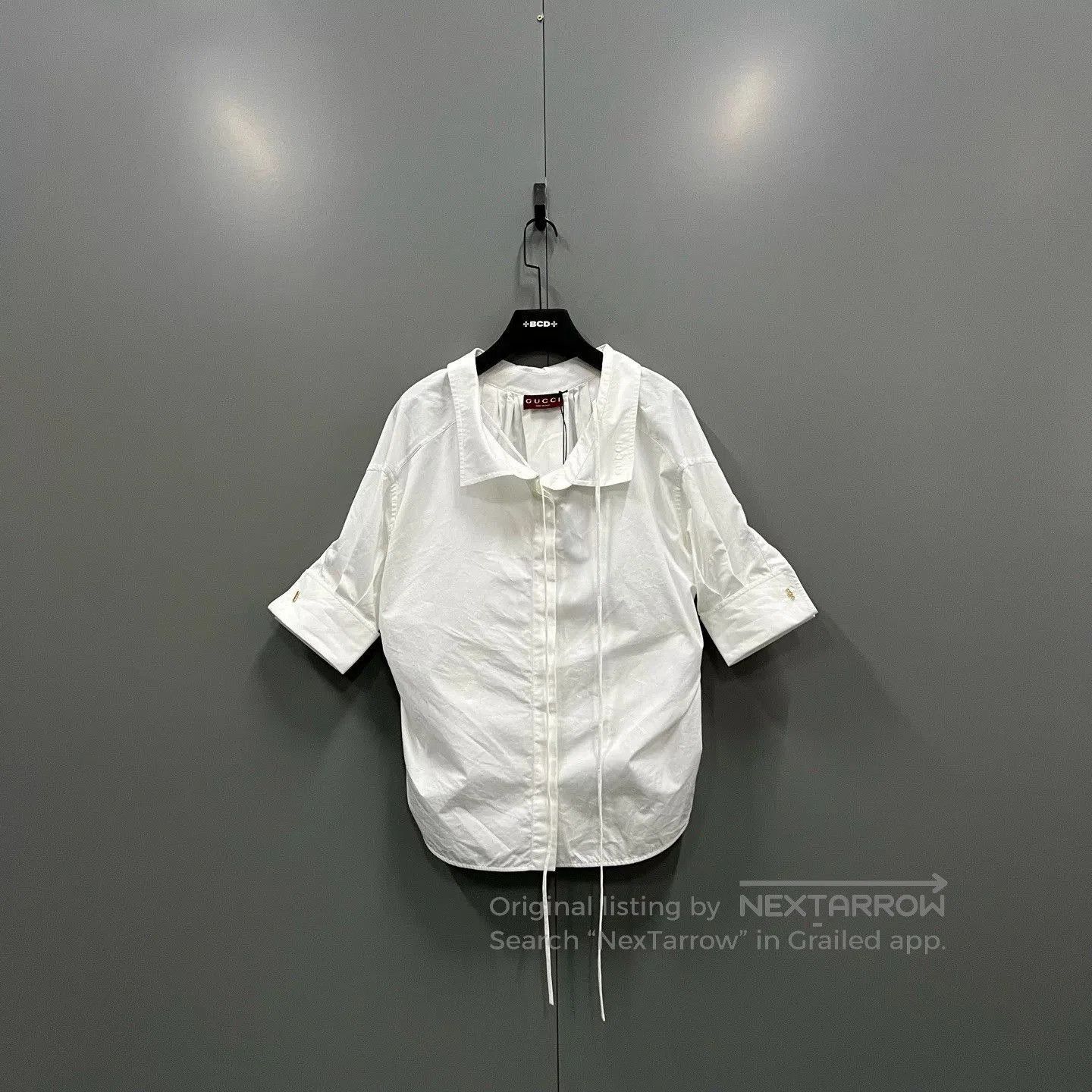 Gucci GUCCI 2025 White Collared Tie Shirt. Size US M / EU 48-50 / 2 - 1 Thumbnail