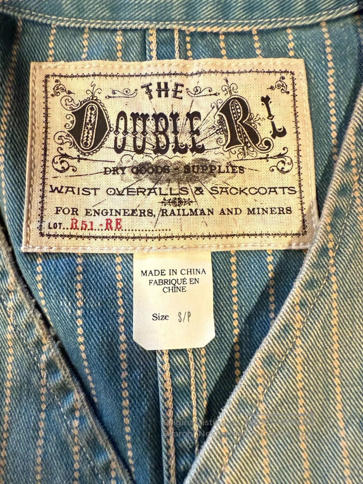 RRL Ralph Lauren RRL Wabash Stripe Vest. Size US S / EU 44-46 / 1 - 3 Thumbnail