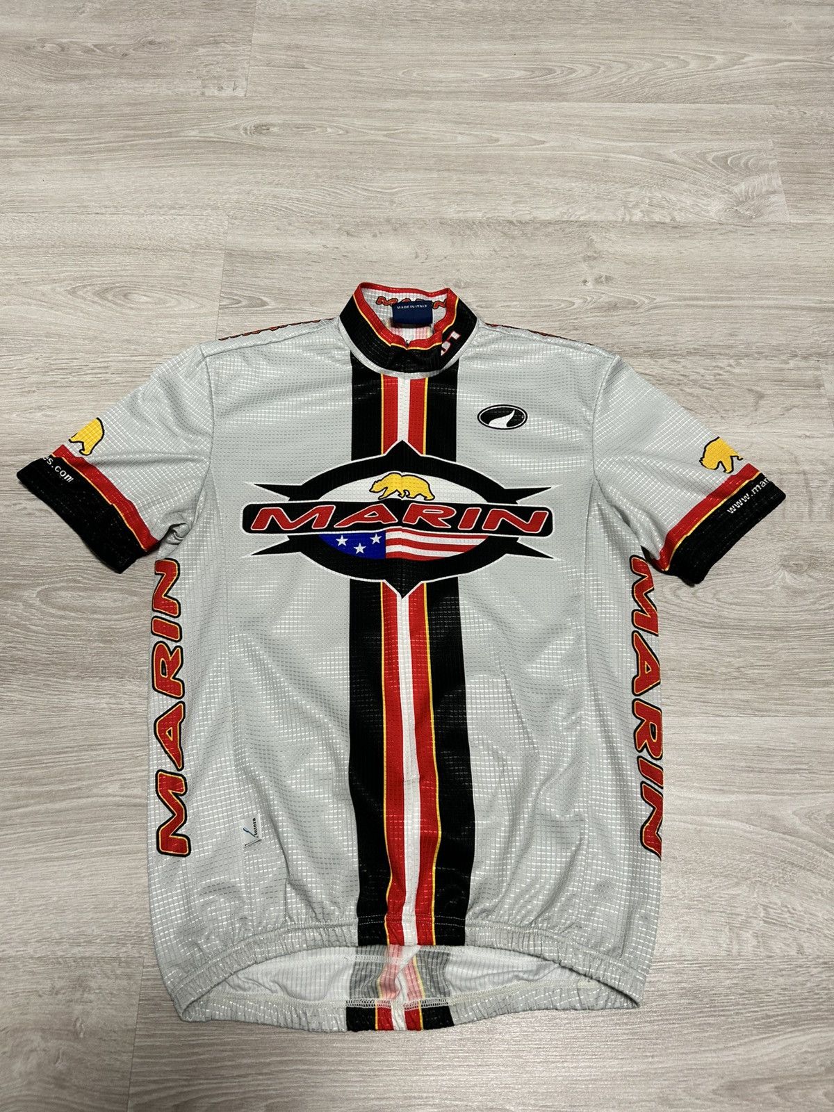 Other 90s MARIN Bikes Cycling Jersey Grey Made In Italy Vintage Size US M / EU 48-50 / 2 - 1 Thumbnail