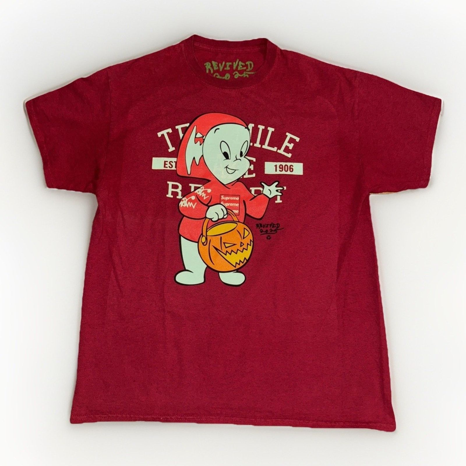 Asspizza x Casper Revive T-Shirt Red L 20x27 Streetwear