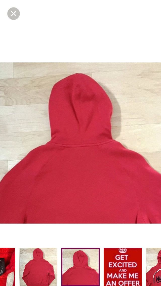 Nike Nike Air Sportswear Pullover Fleece Hoodie Men's Red Medium Size US M / EU 48-50 / 2 - 7 Thumbnail