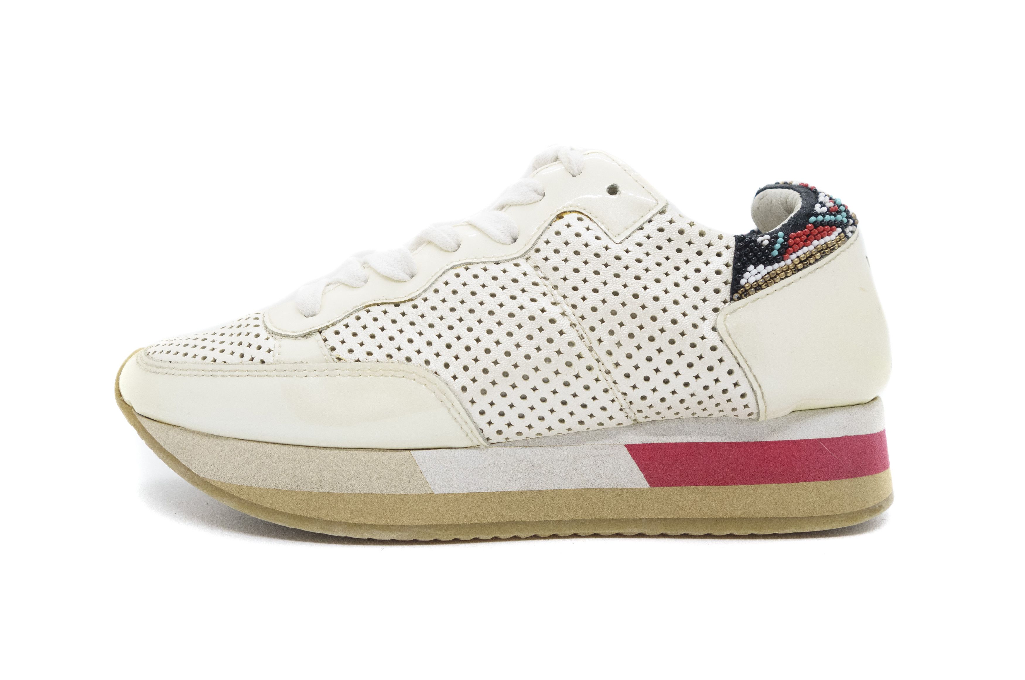 Philippe Model Perforated Patent Leather High Sole Sneakers Size US 6 / IT 36 - 1 Thumbnail