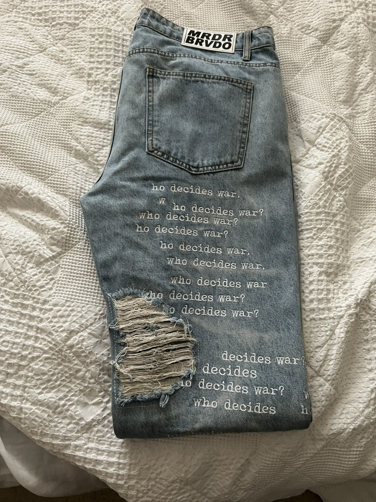 Who Decides War Who Decides War Scripture Jeans size 36 Size US 36 / EU 52 - 9 Thumbnail