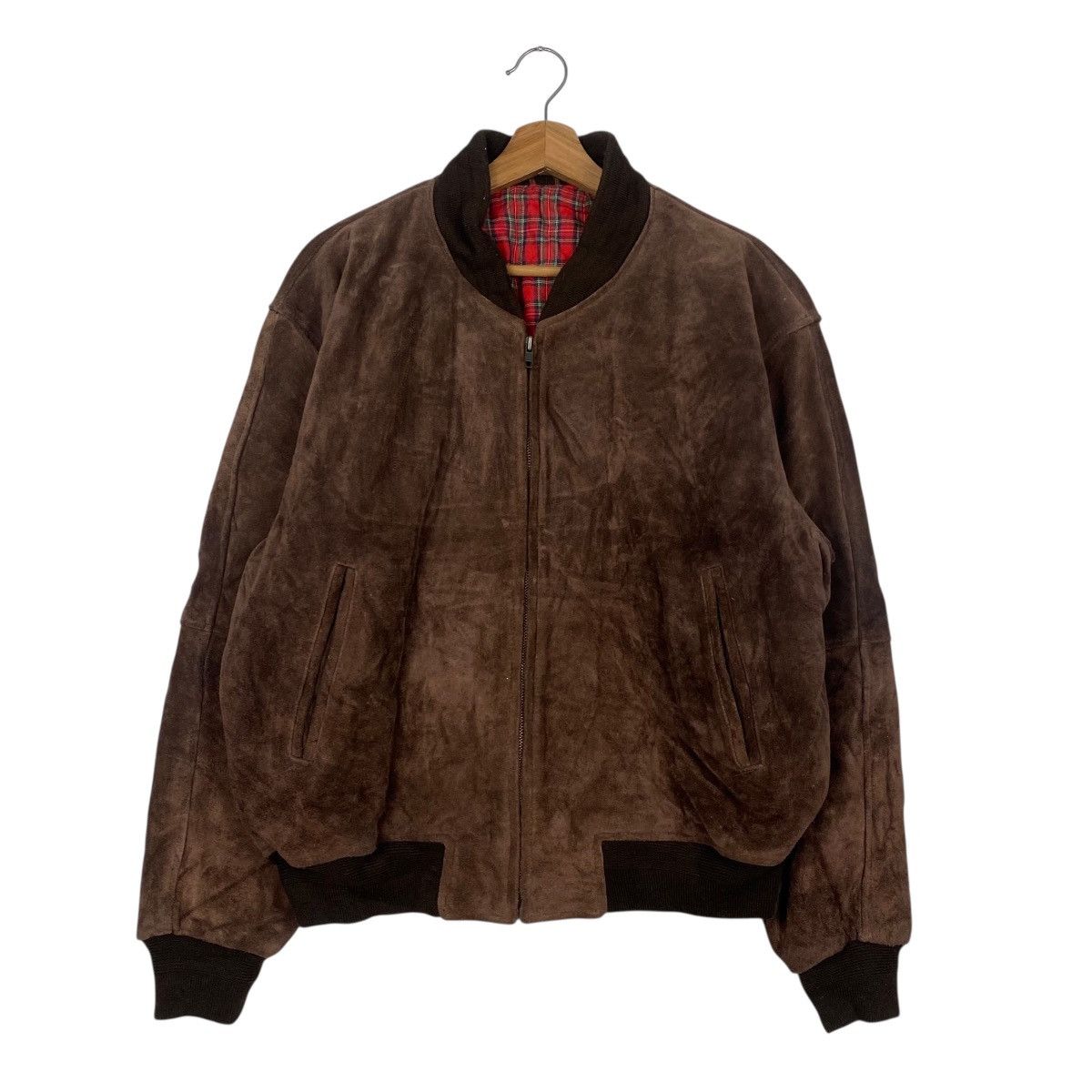 Spy project suede leather bomber jacket