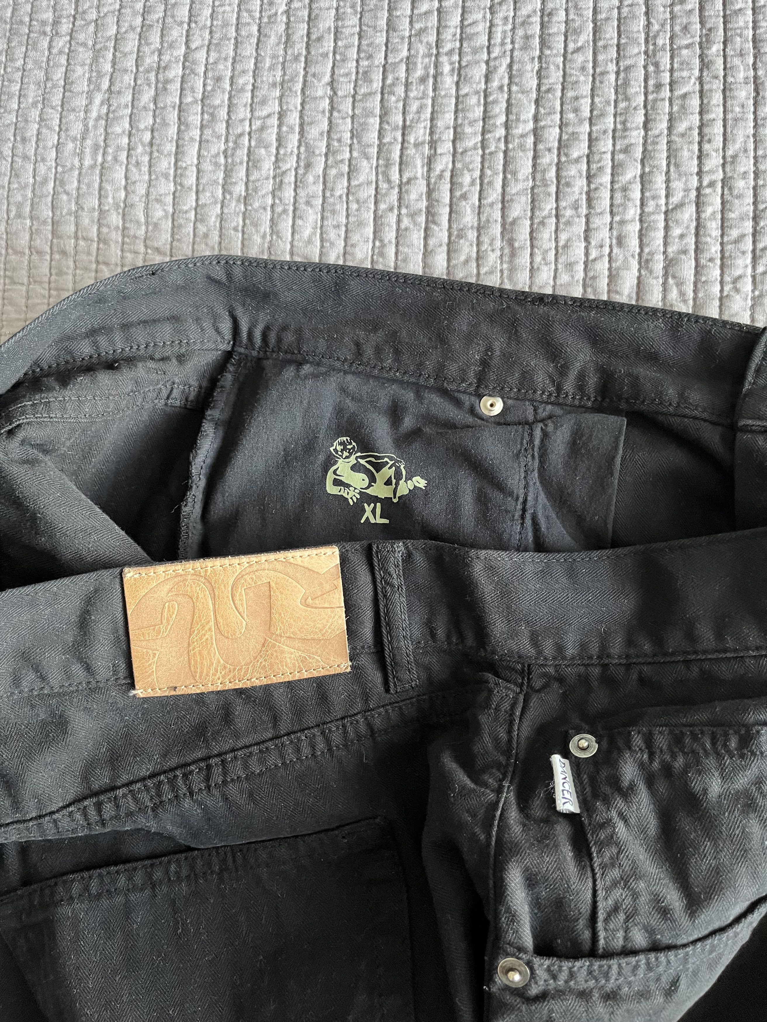 CHCM Dancer Herringbone Black 5-Pocket Jeans Size US 36 / EU 52 - 7 Thumbnail