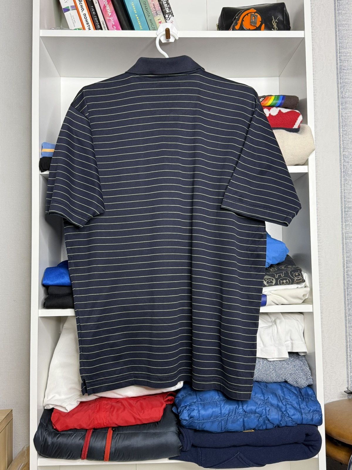 Yves Saint Laurent Vintage YSL YvesSaintLaurent Stripped Polo size l Size US L / EU 52-54 / 3 - 11 Thumbnail