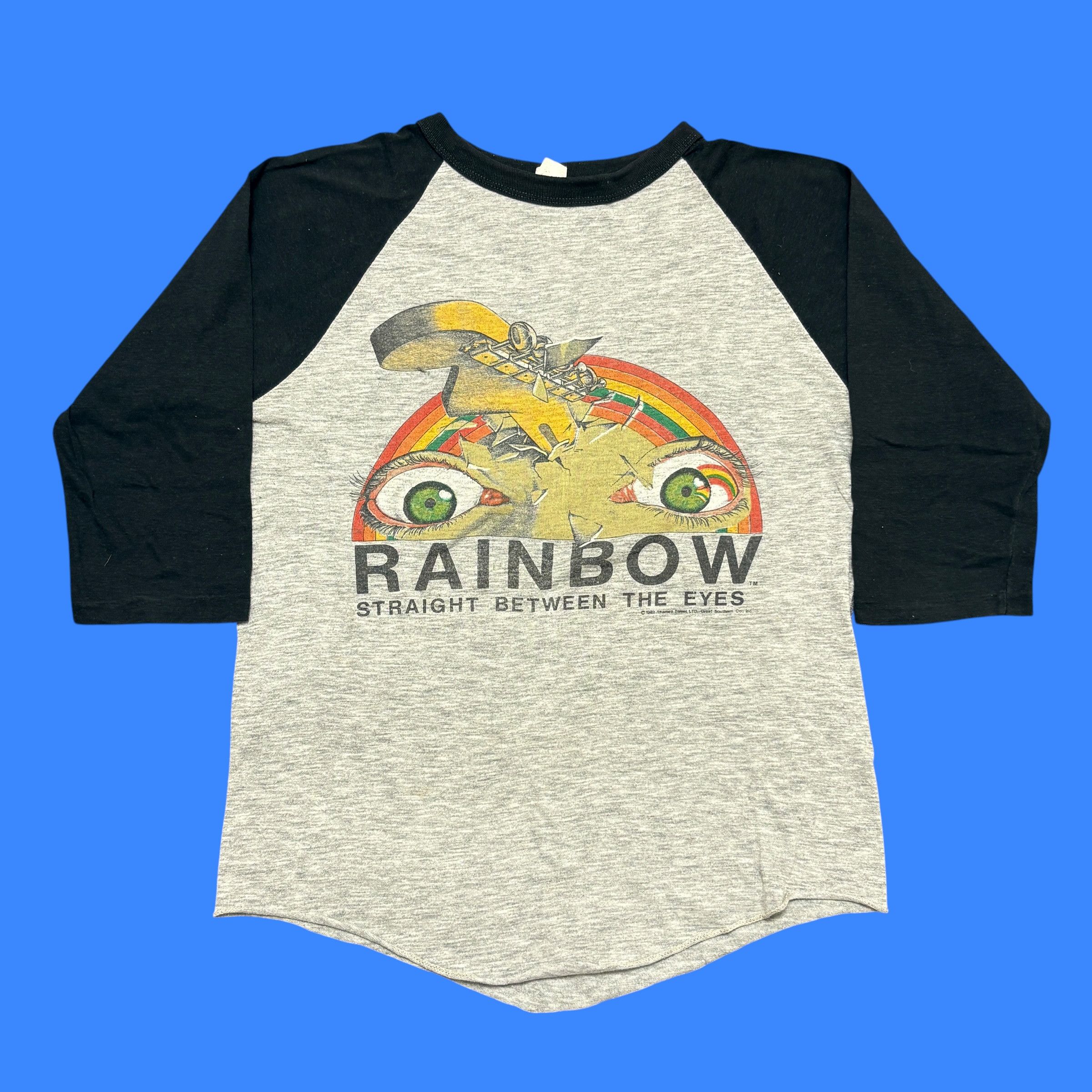 Band Tees Vintage Rainbow Shirt 80s Tour Single Stitch Rock Band Tee Size US S / EU 44-46 / 1 - 1 Thumbnail