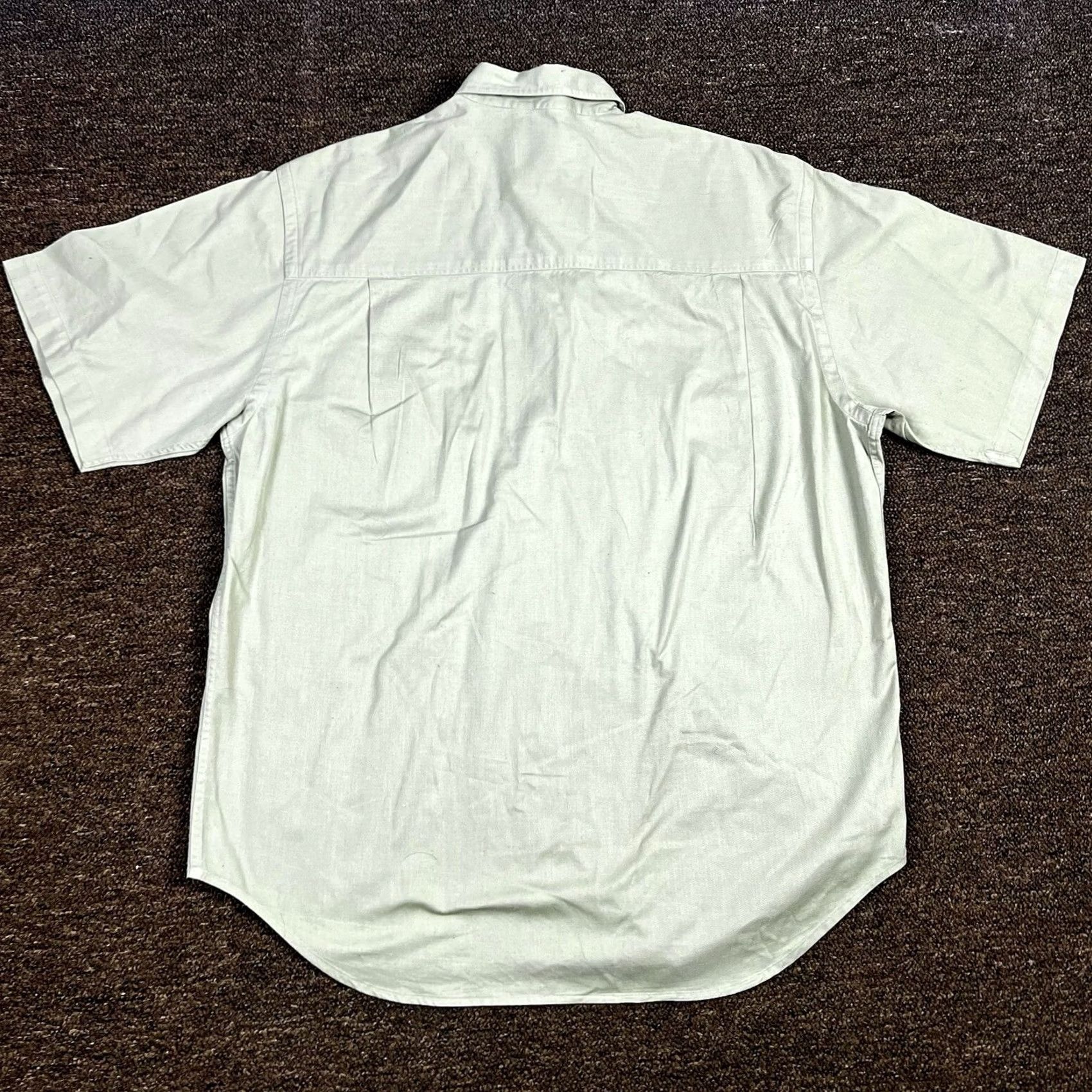 Eddie Bauer VINTAGE Eddie Bauer Shirt Rufton Twill Button Up Mens Large Cotton Tan Hiking 90s Retro Outdoors Mens Size US L / EU 52-54 / 3 - 3 Thumbnail