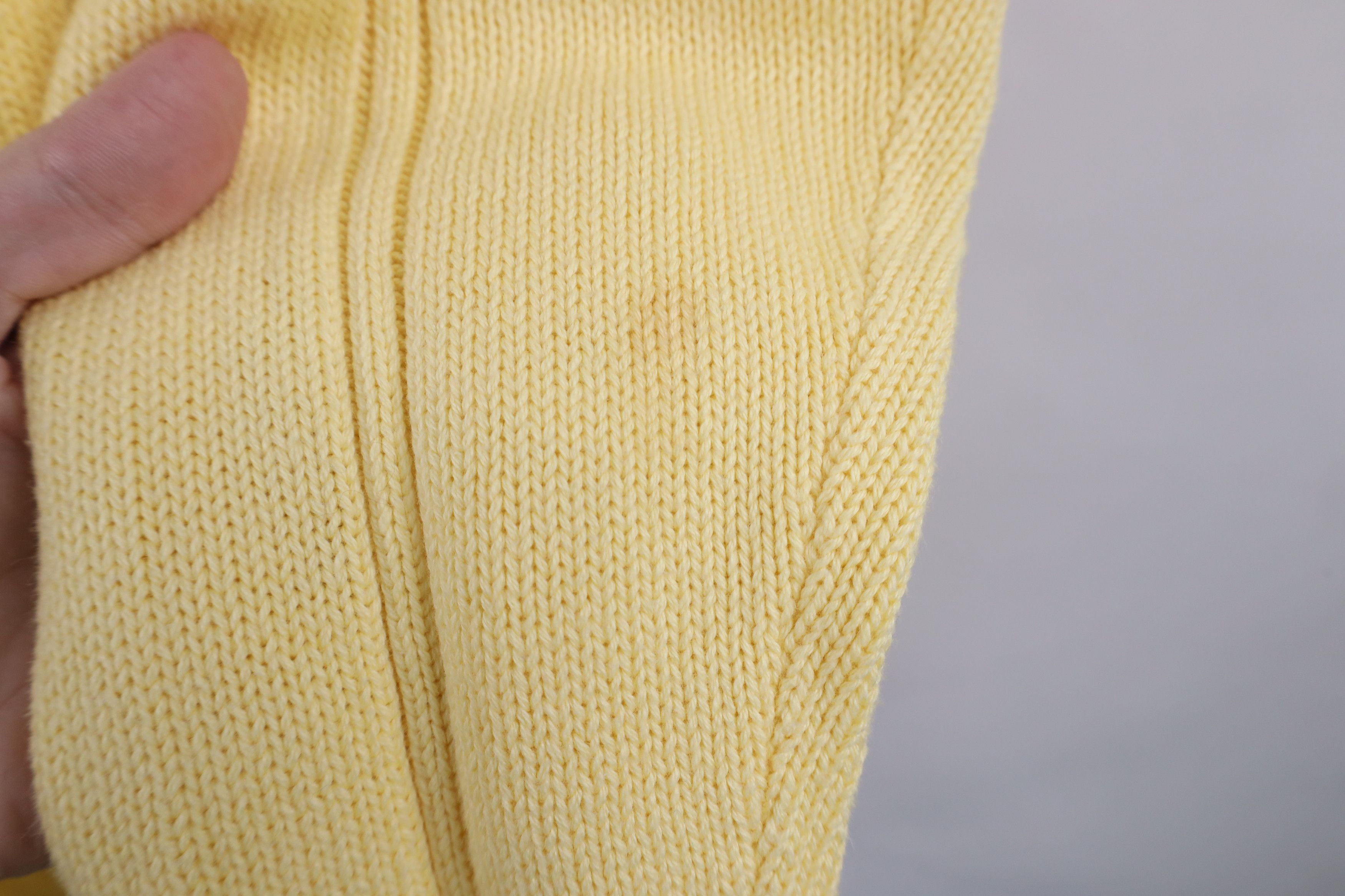 Vintage Vintage 90s Streetwear Cotton Cable Knit Crewneck Sweater Size US L / EU 52-54 / 3 - 5 Thumbnail