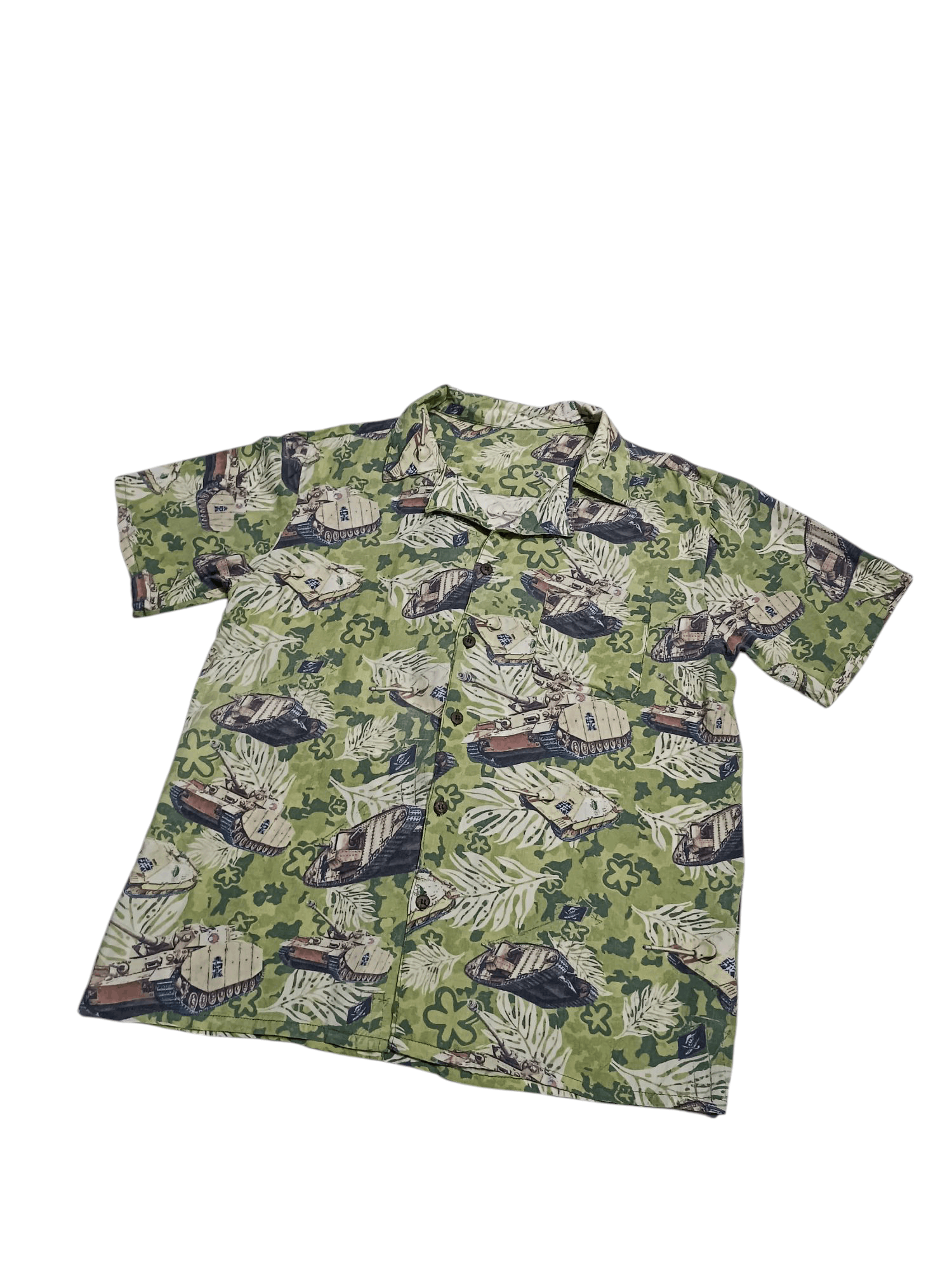 Anime × Japanese Brand Anime "Girls Und Panzer Das Finale" Aloha Silk Rayon Shirt Size US L / EU 52-54 / 3 - 2 Thumbnail