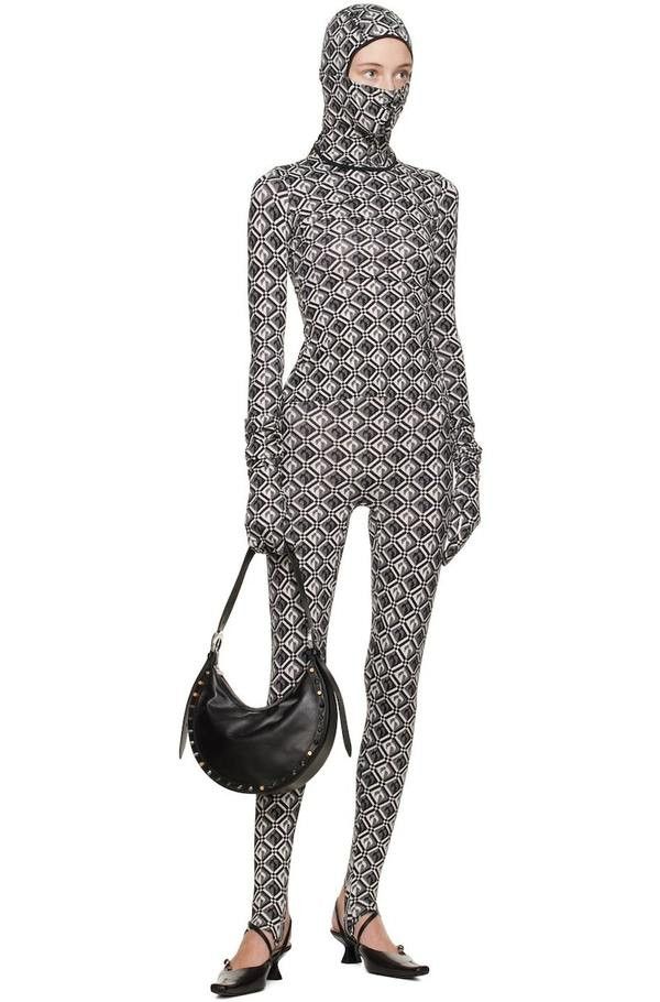 Marine Serre Crescent moon diamond jacquard print leggings Size 28" / US 6 / IT 42 - 3 Thumbnail