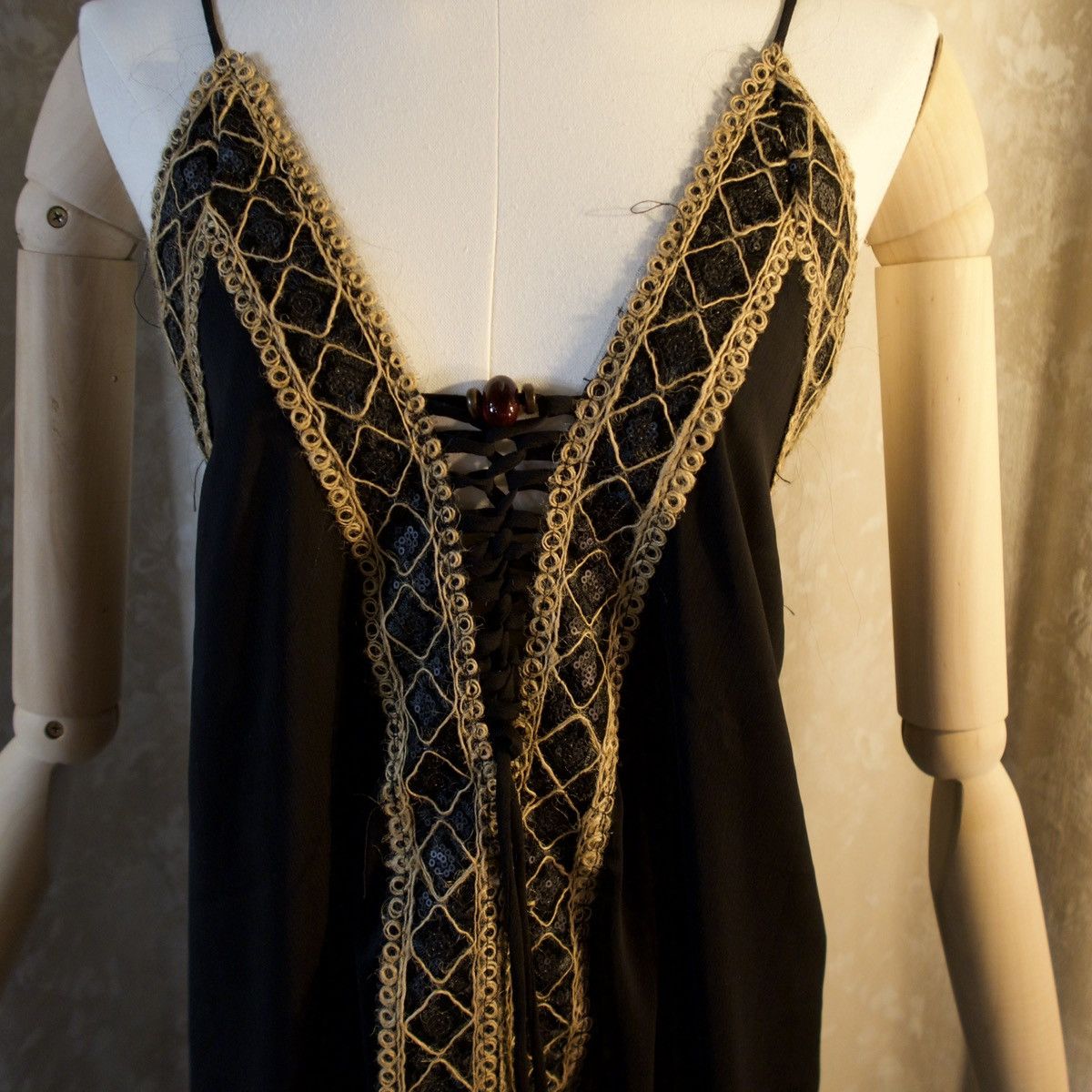 Other Midnight Ember Lace Maxi Dress Size L / US 10 / IT 46 - 2 Thumbnail