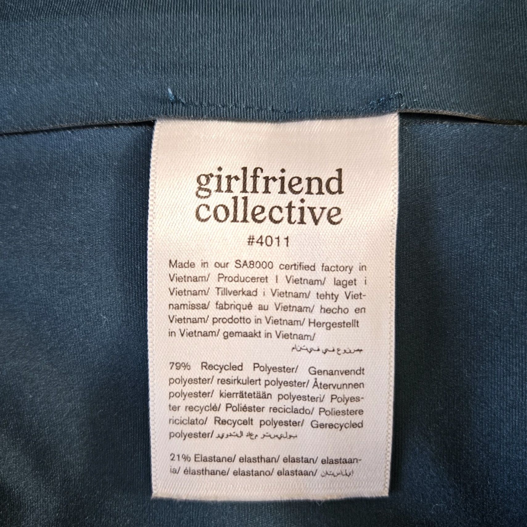 Girlfriend Collective Girlfriend Collective Womens Shorts XS Solid Teal High Rise Biker Activewear Size 26" / US 2 / IT 38 - 3 Thumbnail