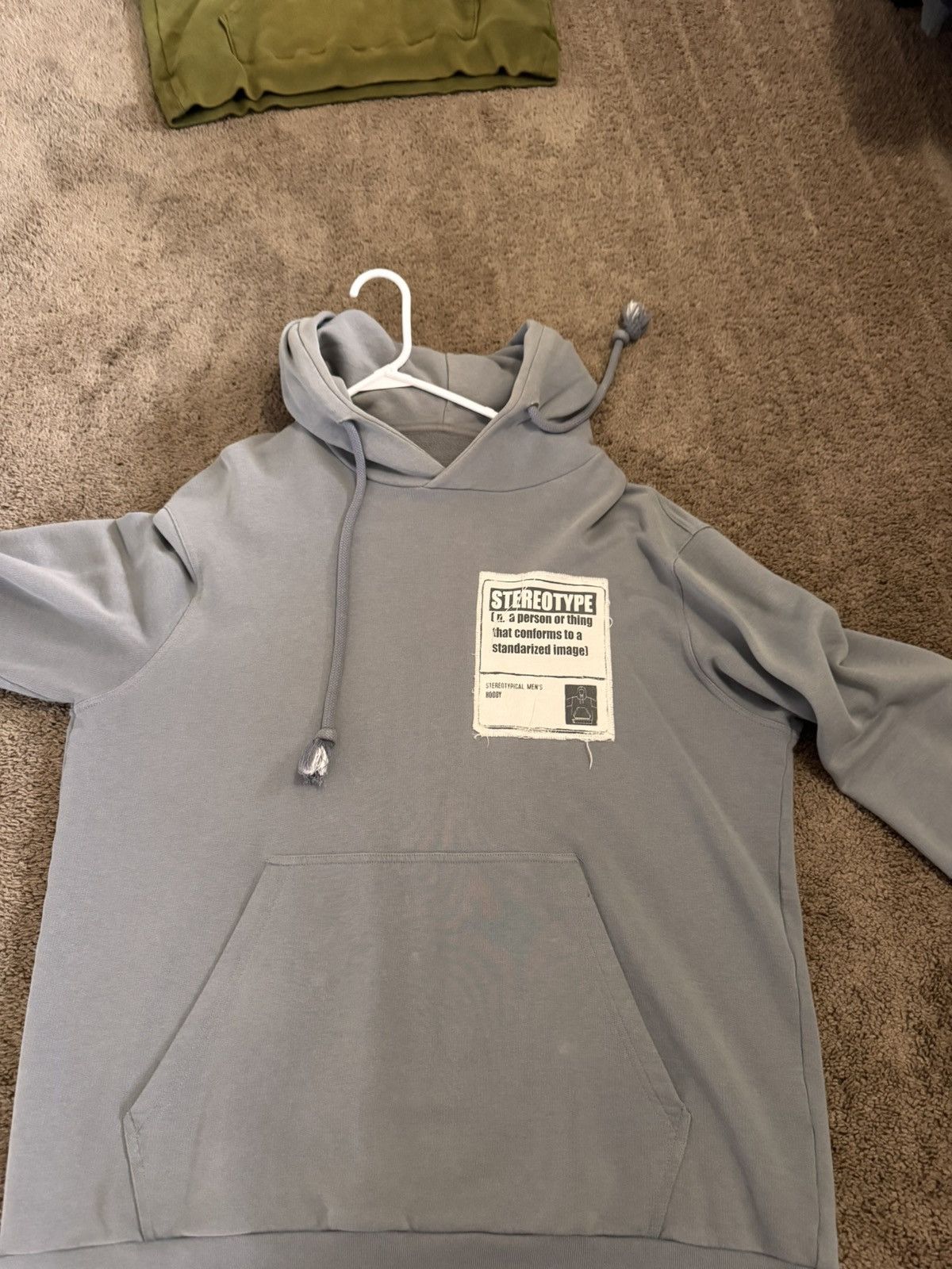 Maison Margiela Maison Margiela Stereotype Patch Hoodie Slate Grey US Large Size US L / EU 52-54 / 3 - 1 Thumbnail