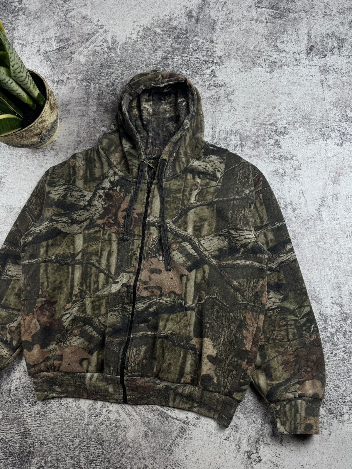 Realtree Country Wear Camo RealTree Jungle Men’s M Cotton Mountain Zip Hoodie Pullovover Size US M / EU 48-50 / 2 - 3 Thumbnail