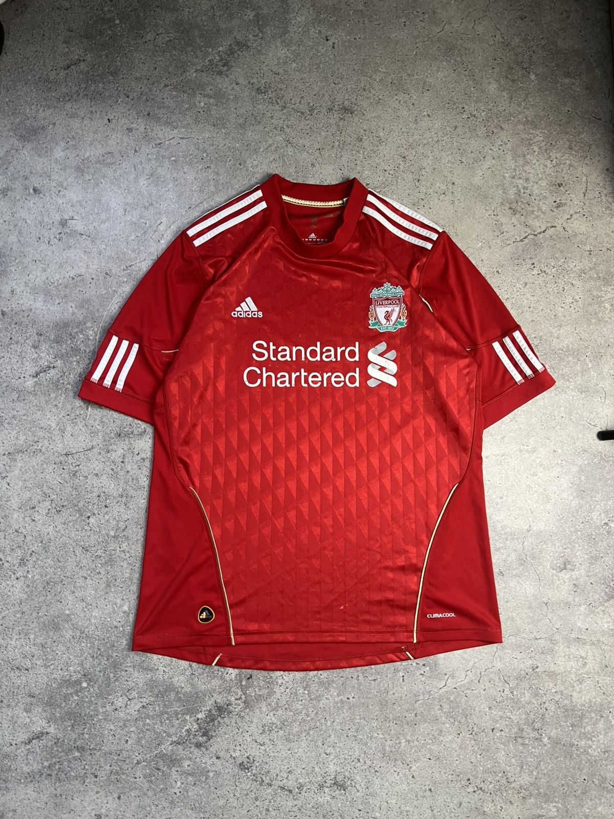 Adidas Mens Vintage Adidas Liverpool FC T-shirt soccer jersey tee Size US L / EU 52-54 / 3 - 2 Thumbnail