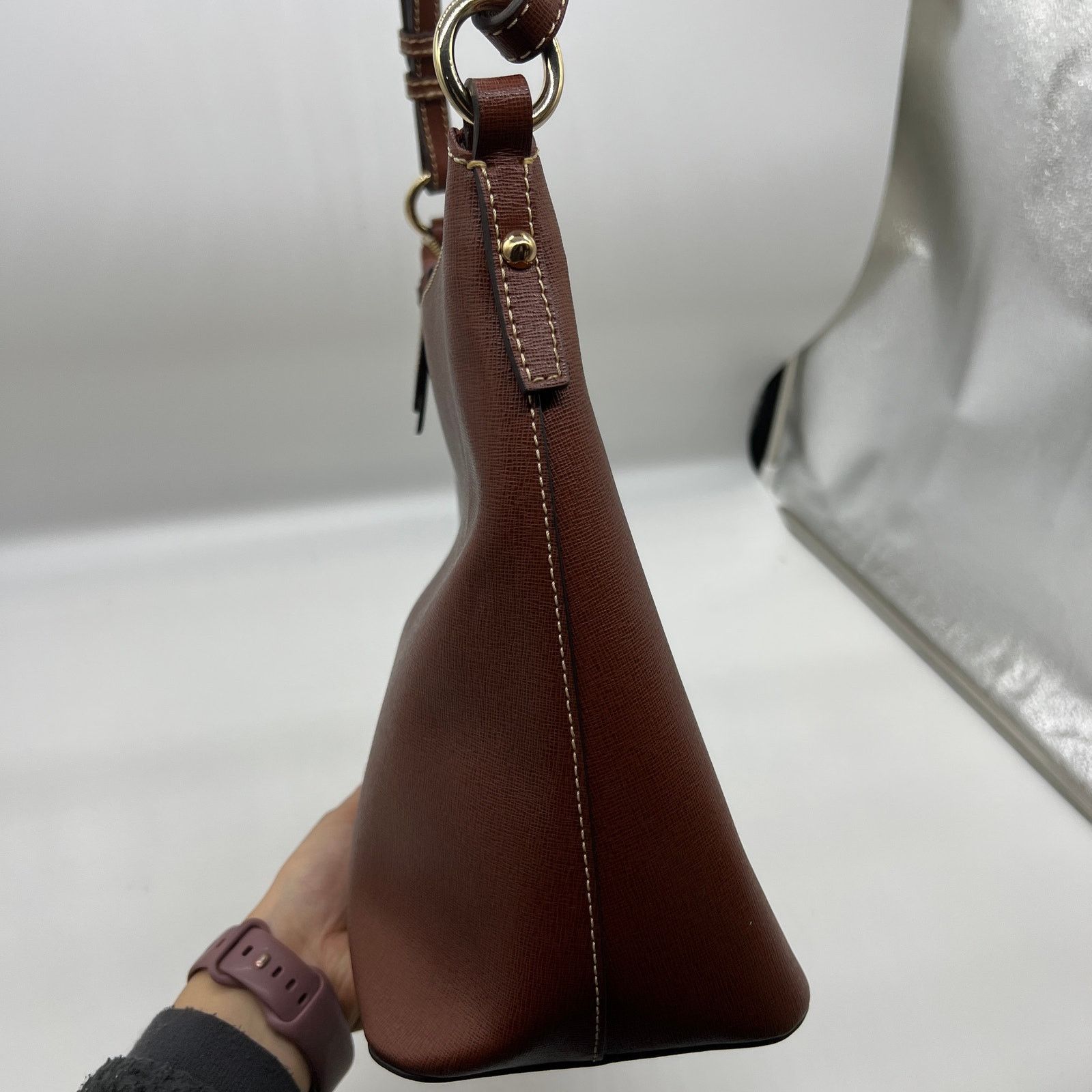 Dooney & Bourke Dooney & Bourke Handbags Saffiano Leather Hobo Bags Size ONE SIZE - 4 Thumbnail