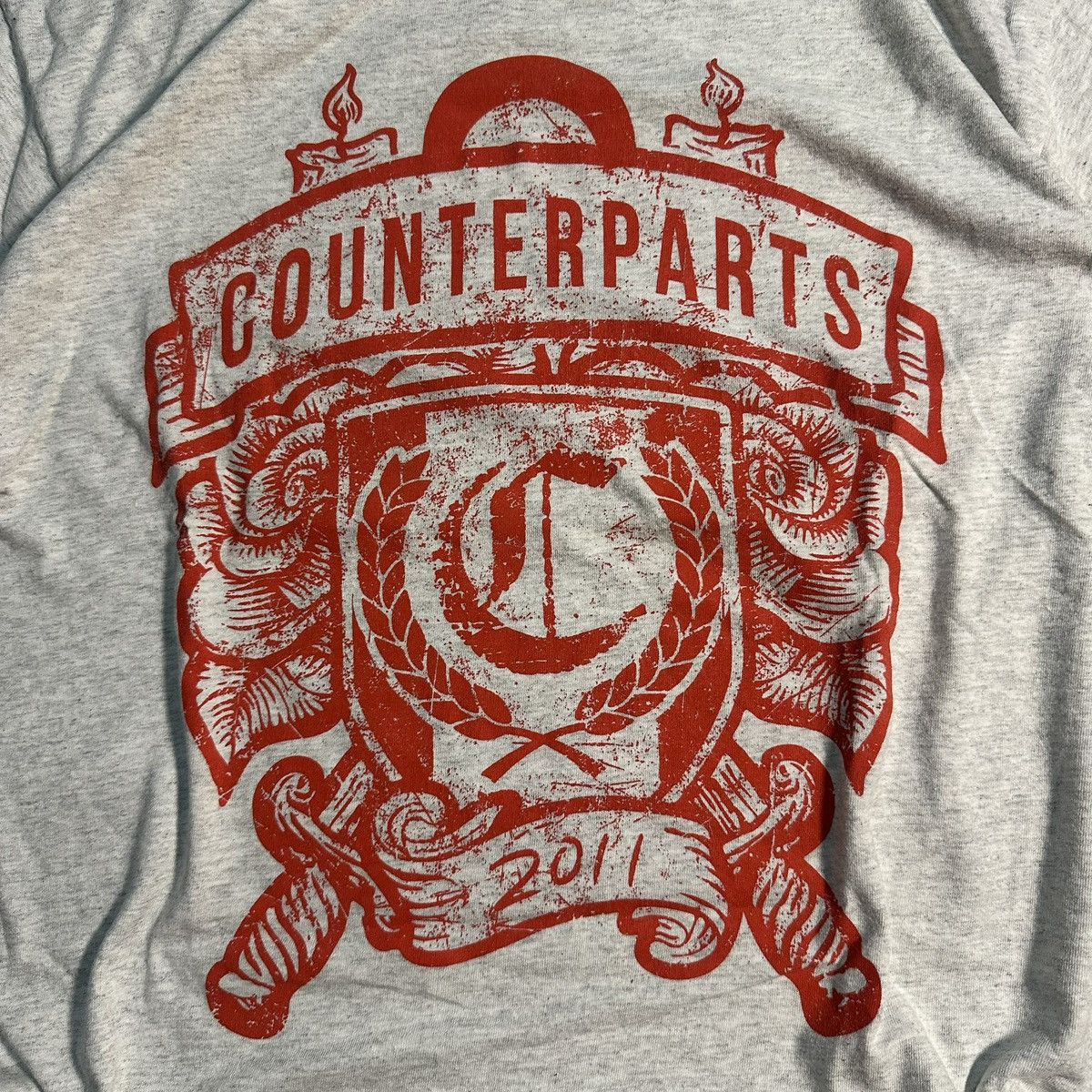 Band Tees COUNTERPARTS 2011 GREY TSHIRT Size US L / EU 52-54 / 3 - 2 Thumbnail
