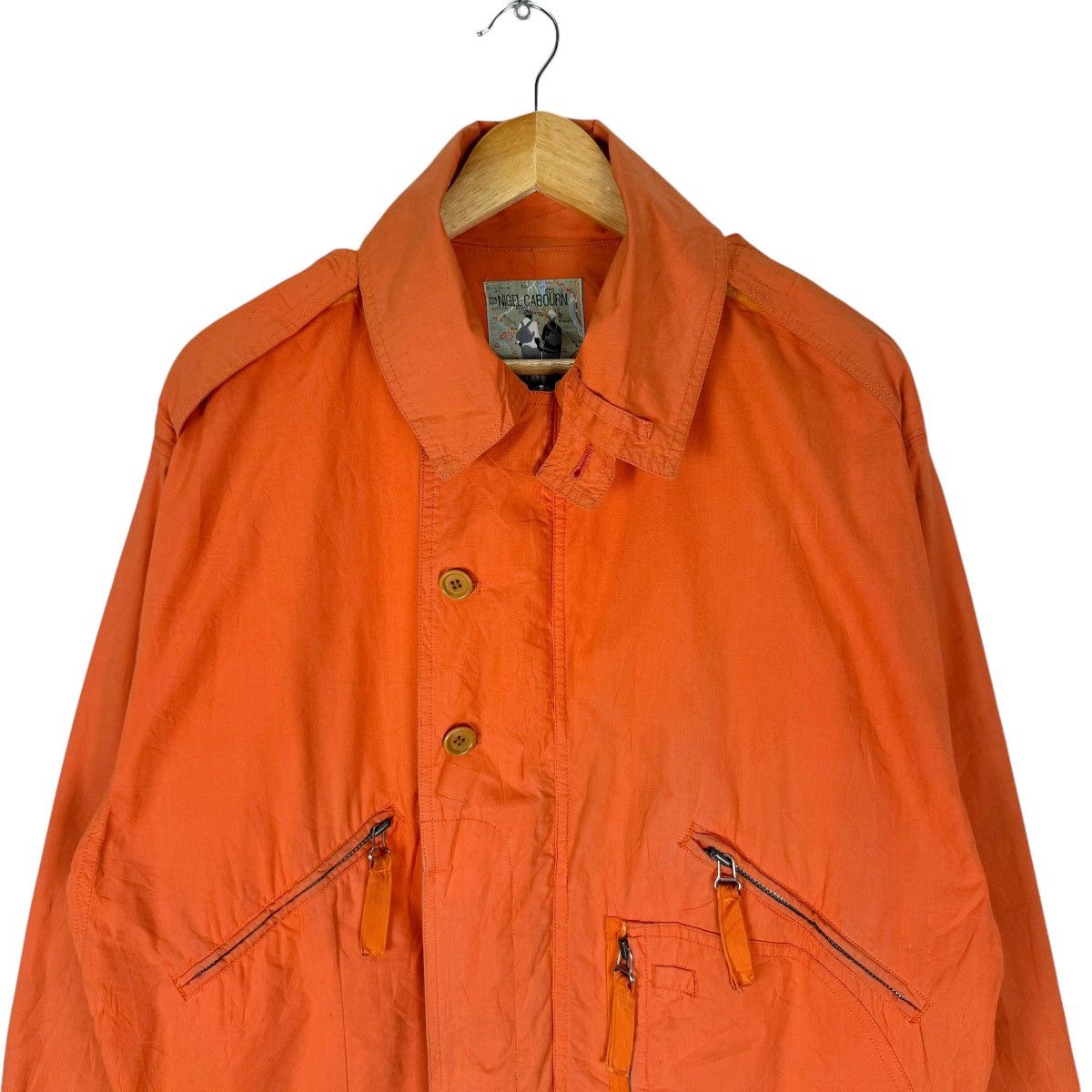 Nigel Cabourn ⚡️NIGEL CABOURN SMOCK ORANGE BOMBER JACKET Size US M / EU 48-50 / 2 - 4 Thumbnail