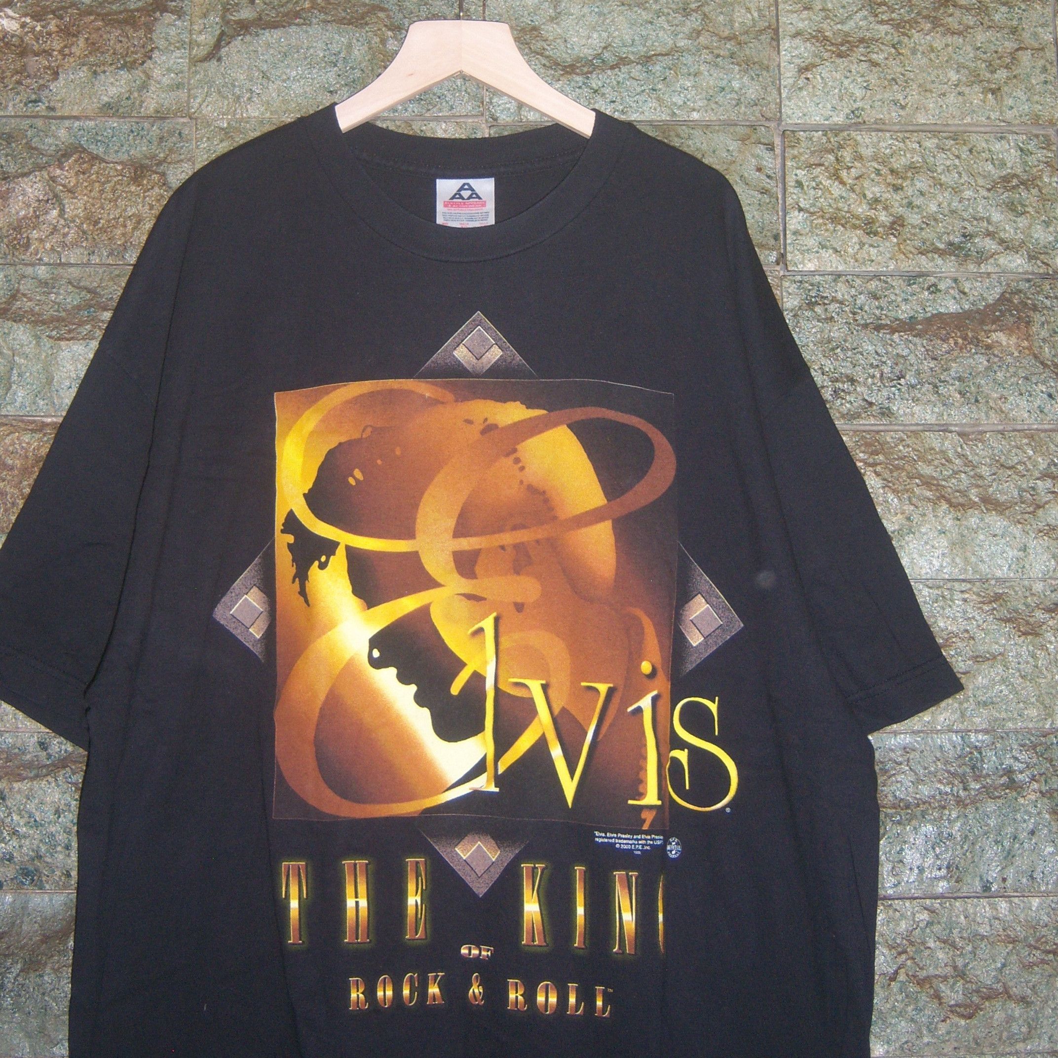 AAA × Band Tees × Vintage 2000s Elvis The Of King Rock and Roll Size US XL / EU 56 / 4 - 5 Thumbnail