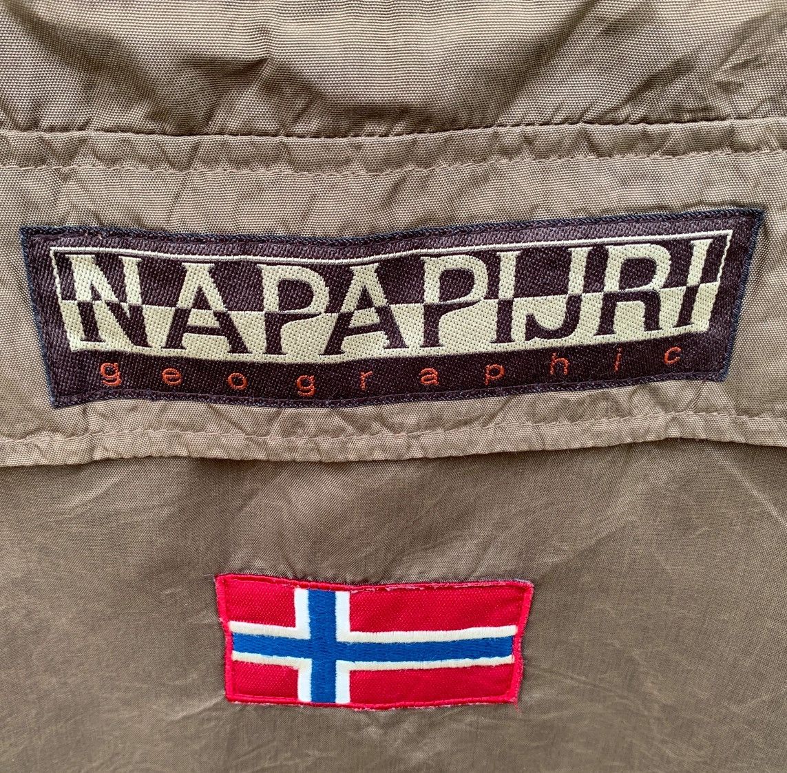Napapijri NAPAPIJRI GEOGRAPHIC RAINFOREST ANORAK NYLON JACKET BROWN Size US XL / EU 56 / 4 - 13 Thumbnail