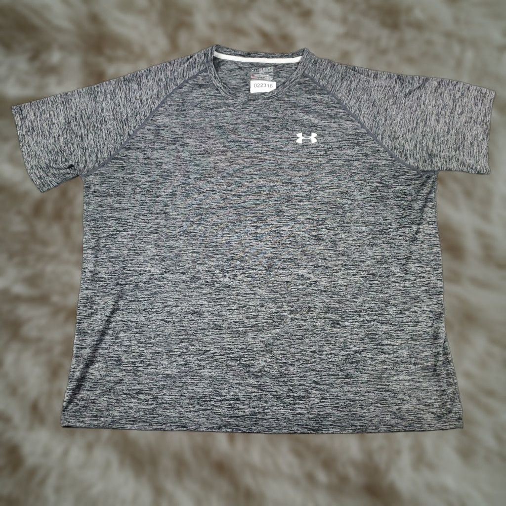 Under Armour Under Armour T Shirt Mens 2XL Gray HeatGear Active Workout Gym Shirt Size US XXL / EU 58 / 5 - 1 Thumbnail