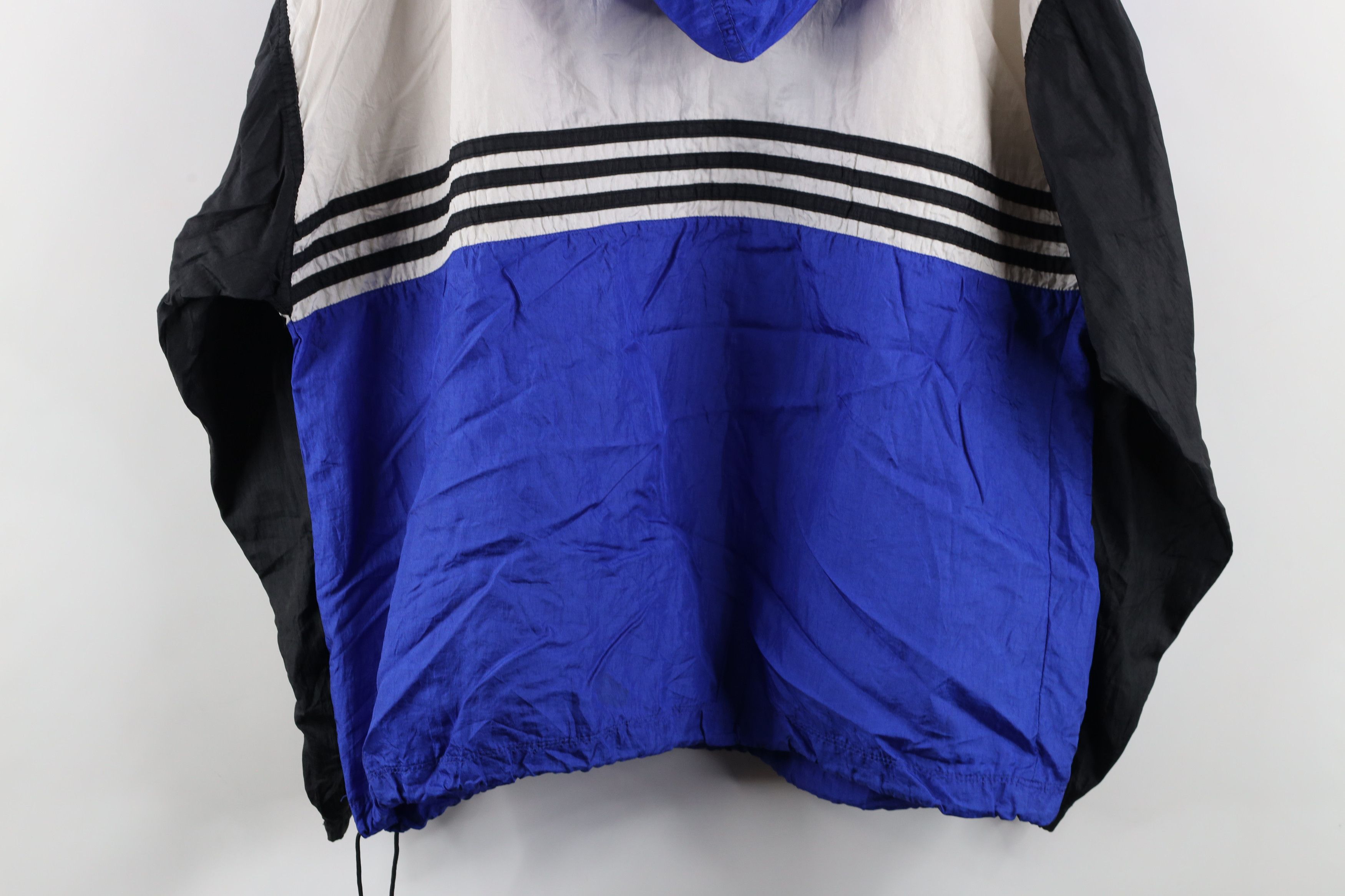 Adidas × Vintage Vintage 90s Adidas Out Striped Half Zip Hooded Anorak Jacket Size US M / EU 48-50 / 2 - 16 Thumbnail
