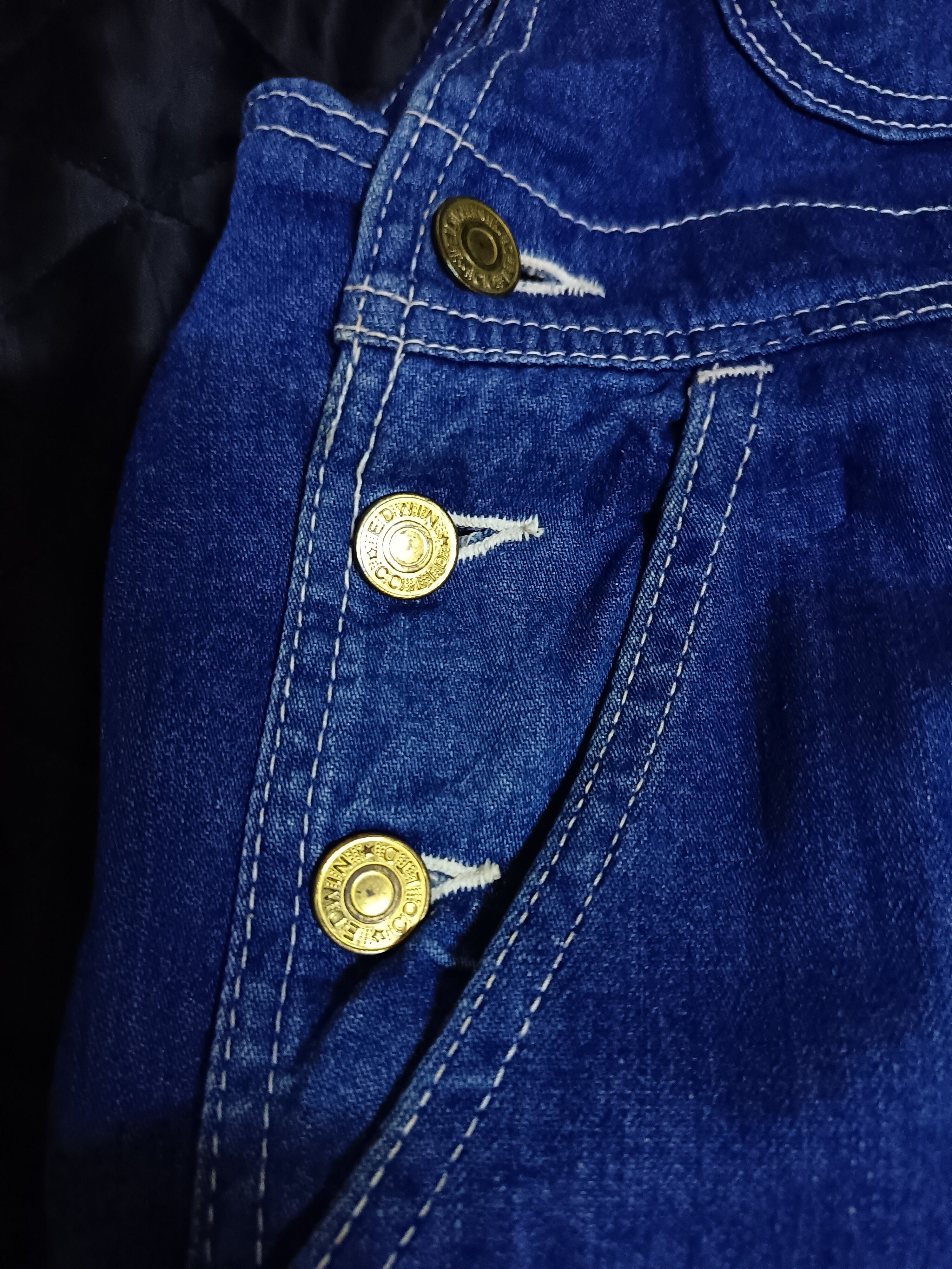Edwin × Japanese Brand Edwin Vintage Carpenter Denim Overalls Size US 32 / EU 48 - 5 Thumbnail
