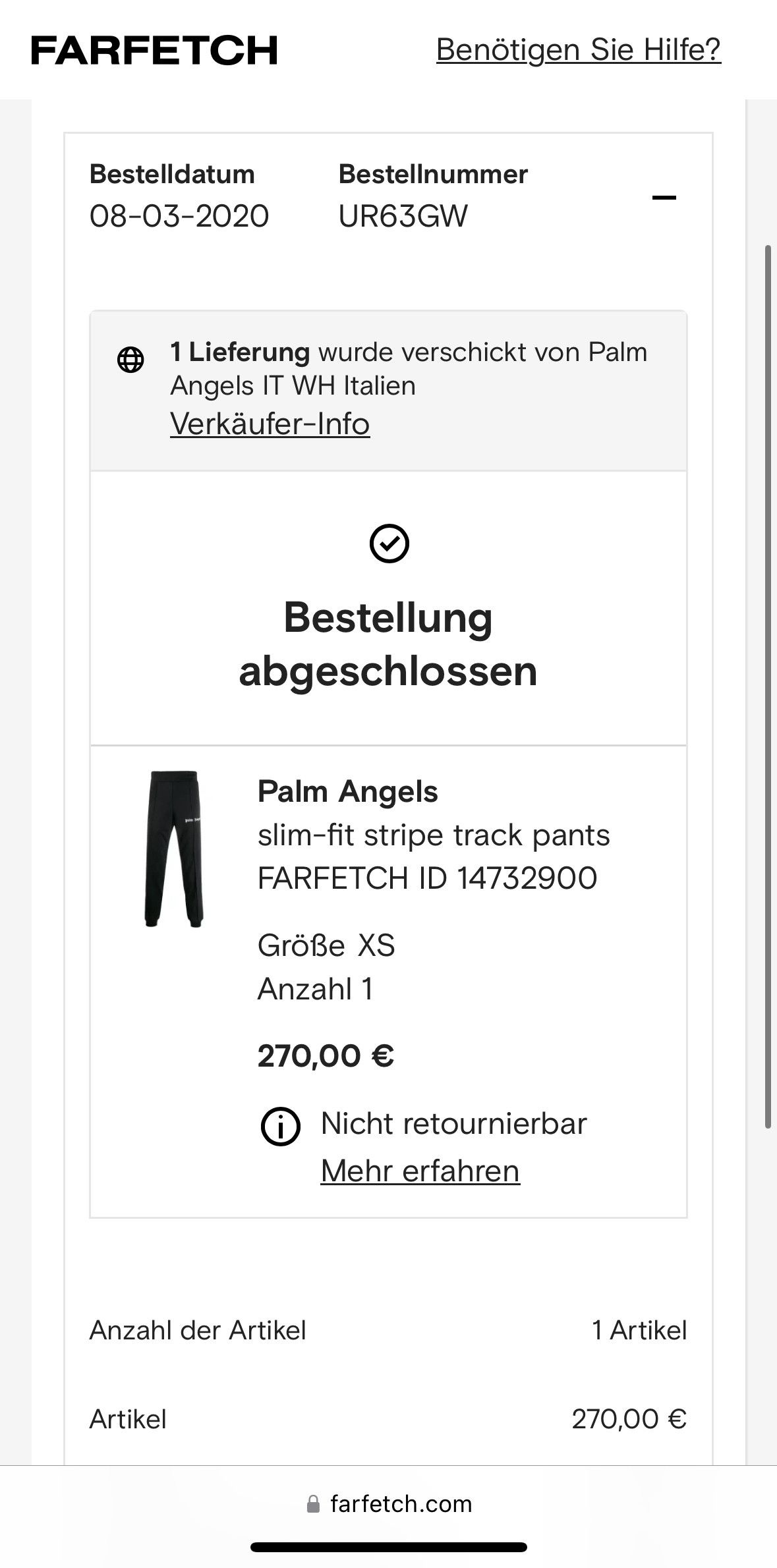 Palm Angels slim-fit stripe track pants Size 26" / US 2 / IT 38 - 5 Thumbnail