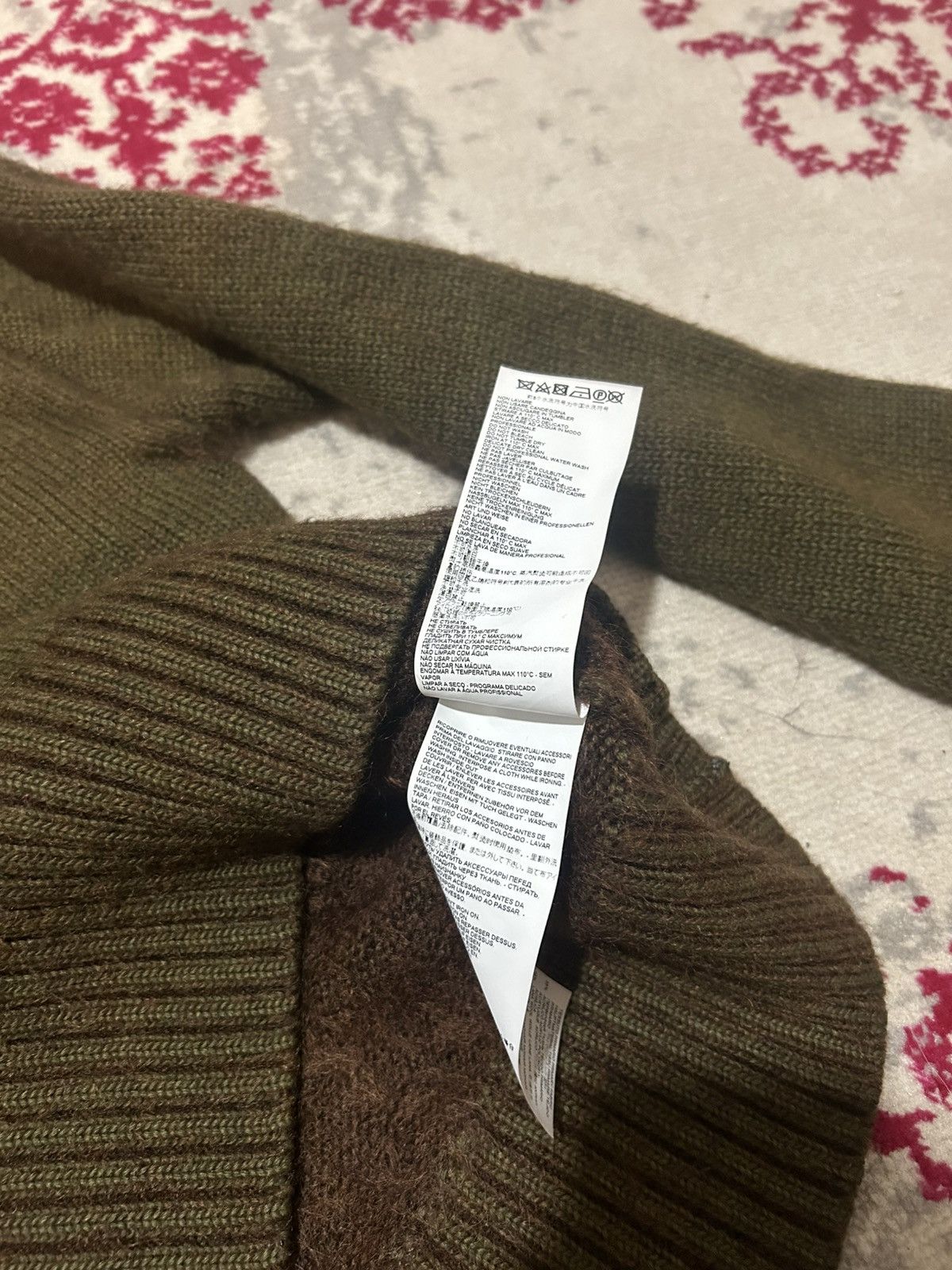 Maison Margiela Maison Margiela Khaki Wool Blend Sweater Size US M / EU 48-50 / 2 - 4 Thumbnail