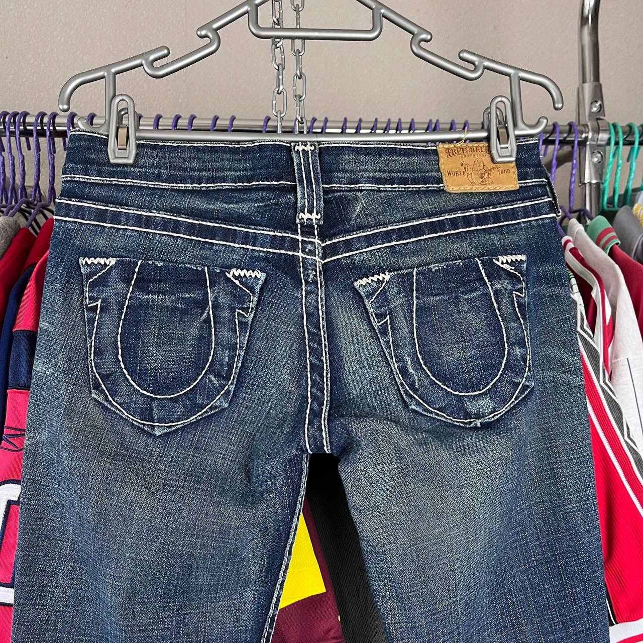 True Religion × Vintage True Religion Flared Bootcut Jeans Made in USA Size 26 Y2K Size 28" / US 6 / IT 42 - 2 Thumbnail
