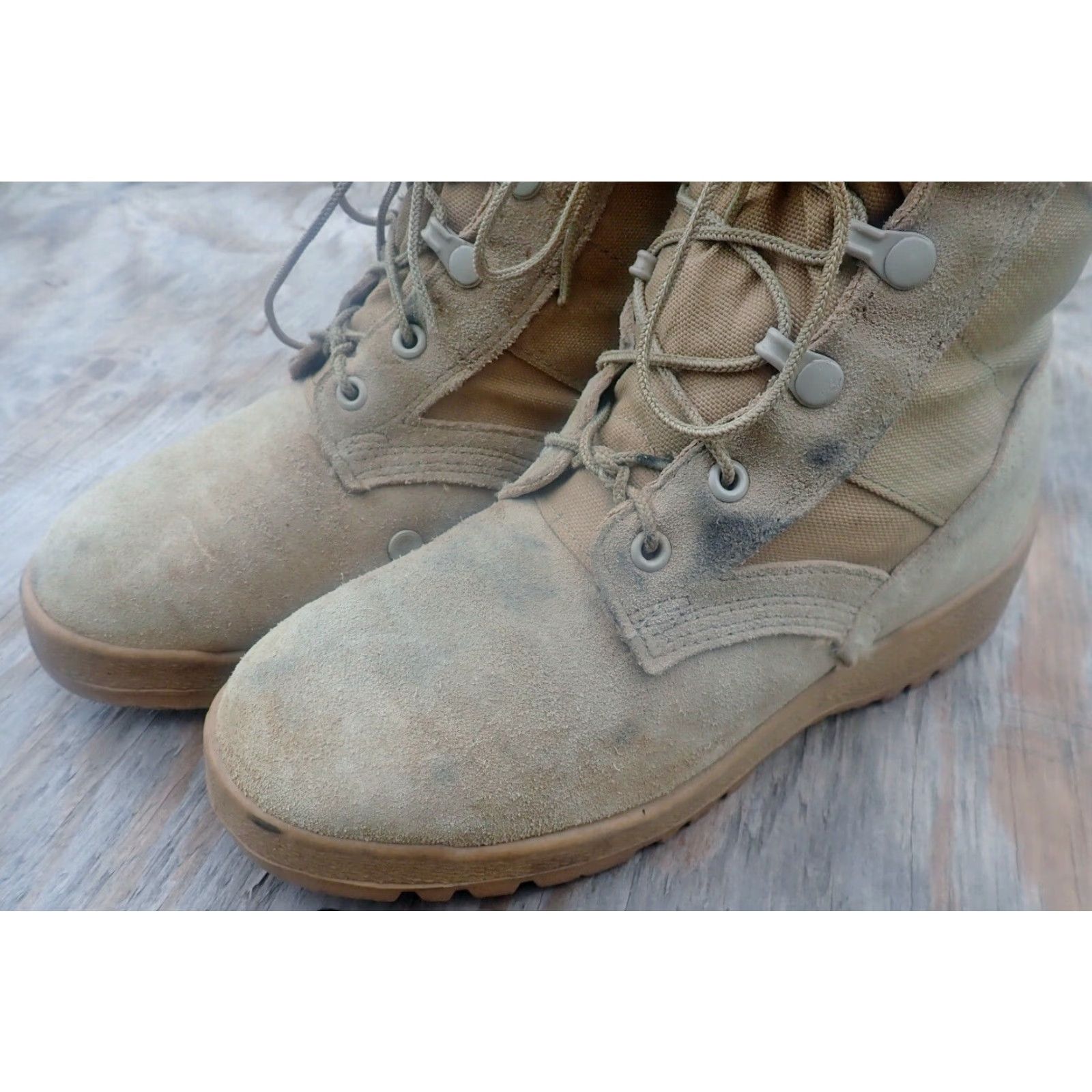 Vibram VINTAGE McRae Military Boots Men Adult Size 5.5 W Desert Beige Combat Jungle Vibram Outsole Outdoor Patriotic Breathable Cushioned Size US 6 / EU 39 - 7 Thumbnail