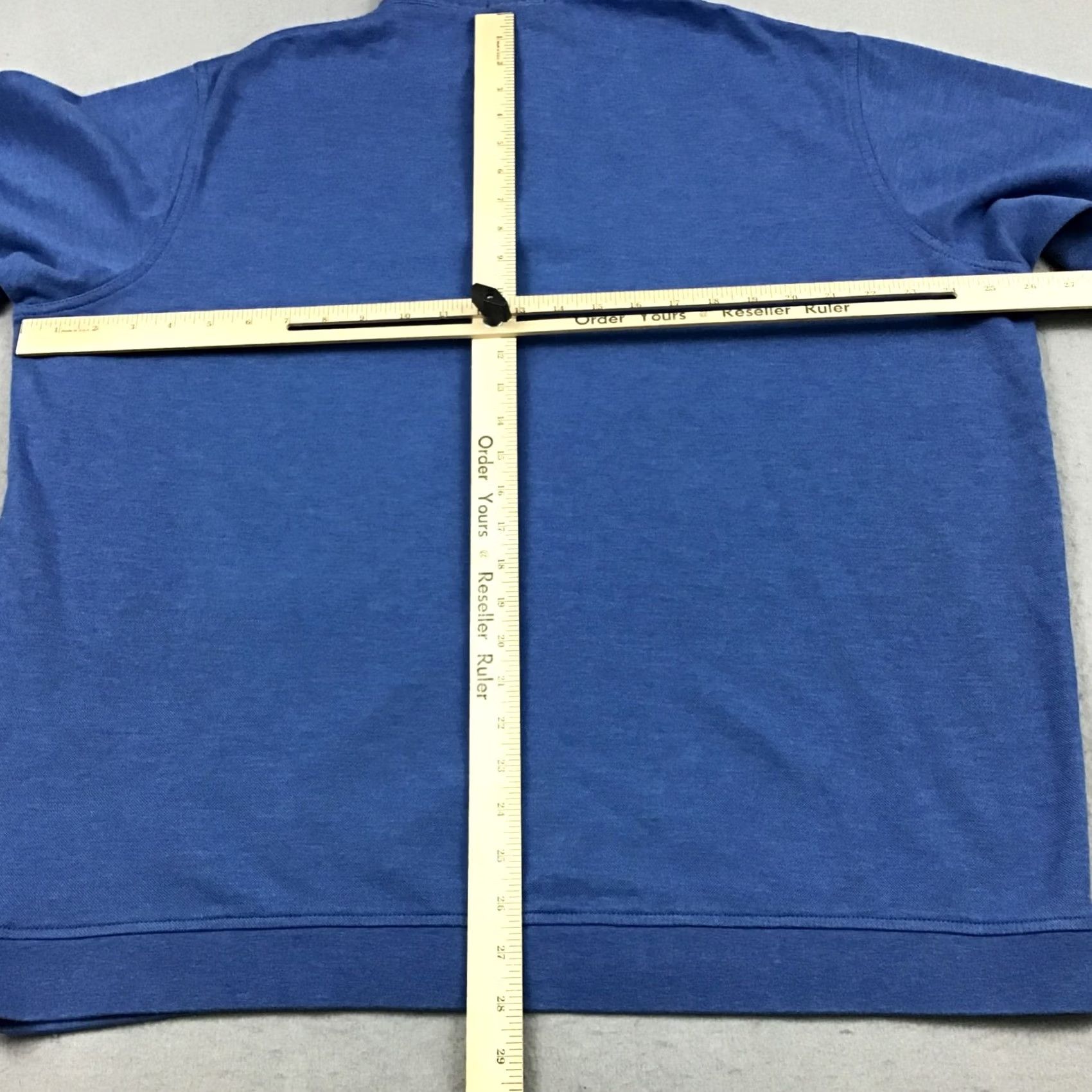 Peter Millar Peter Millar Sweater Men 2XL Blue Solid 1/4 Zip Mock Neck Pullover Golf XXL Size US XXL / EU 58 / 5 - 4 Thumbnail