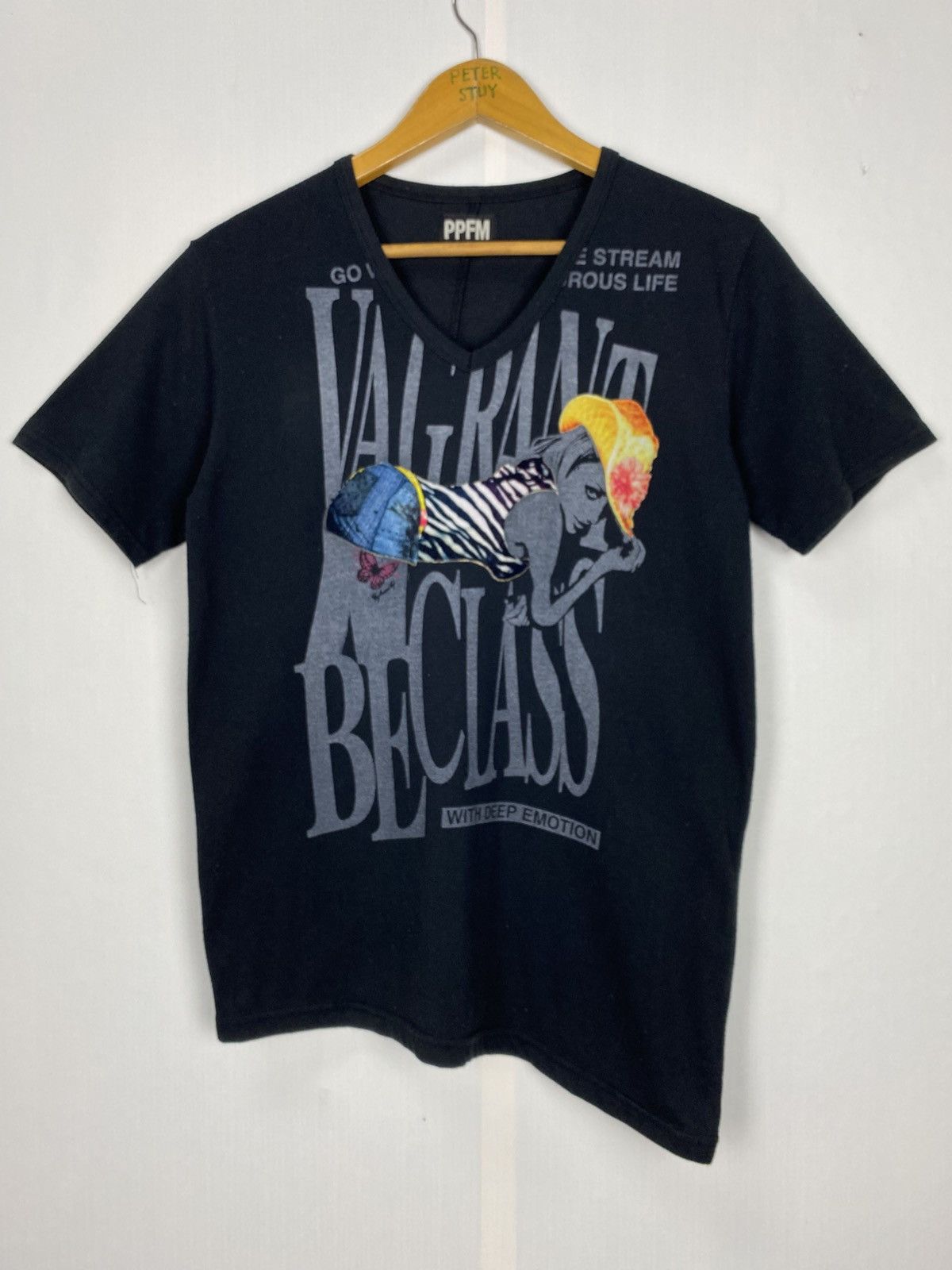 Japanese Brand PPFM Womens Tee Size M / US 6-8 / IT 42-44 - 3 Thumbnail