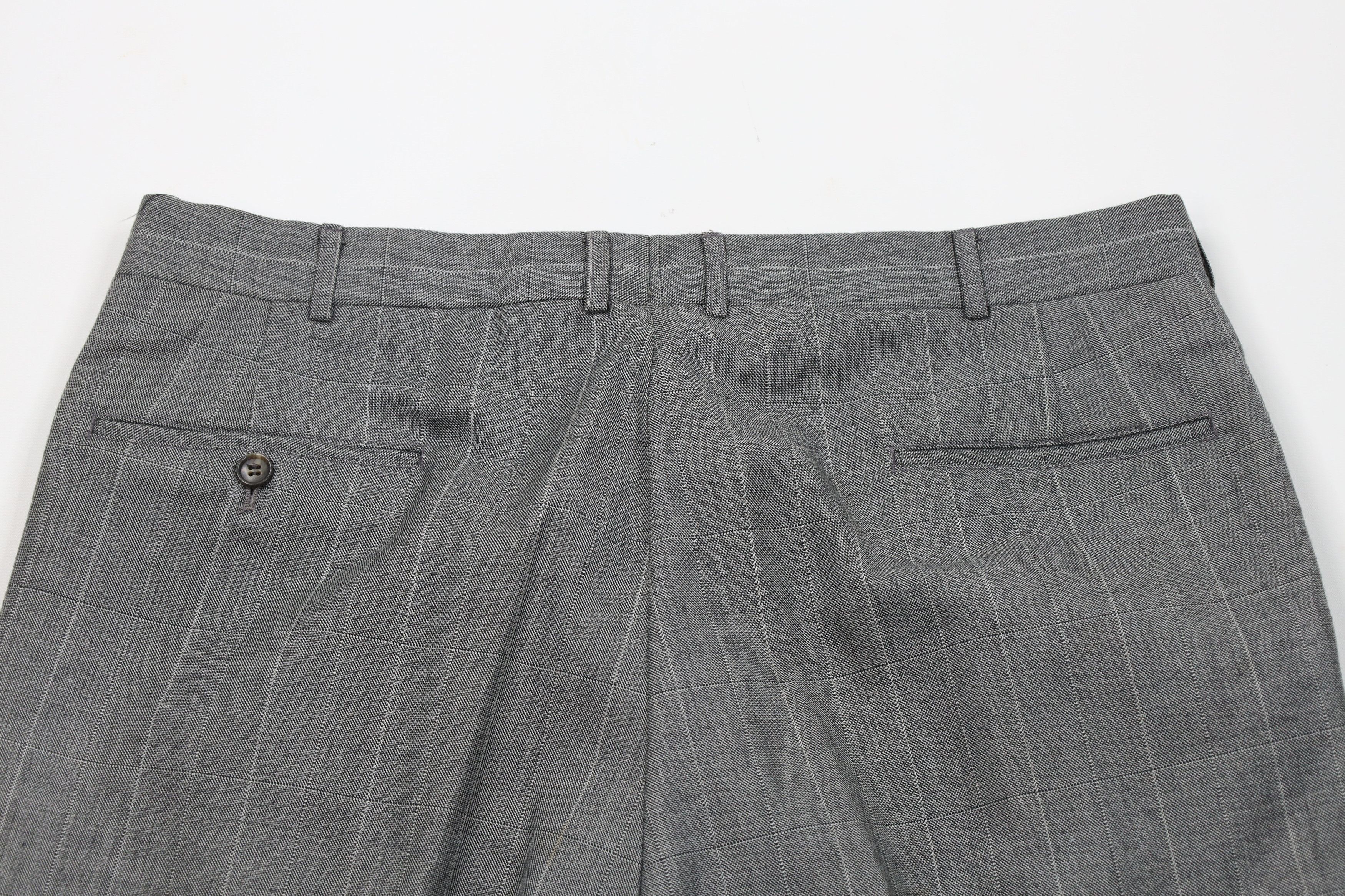 Vintage Vintage 70s Streetwear Flared Wide Leg Chino Pants Plaid USA Size US 36 / EU 52 - 11 Thumbnail